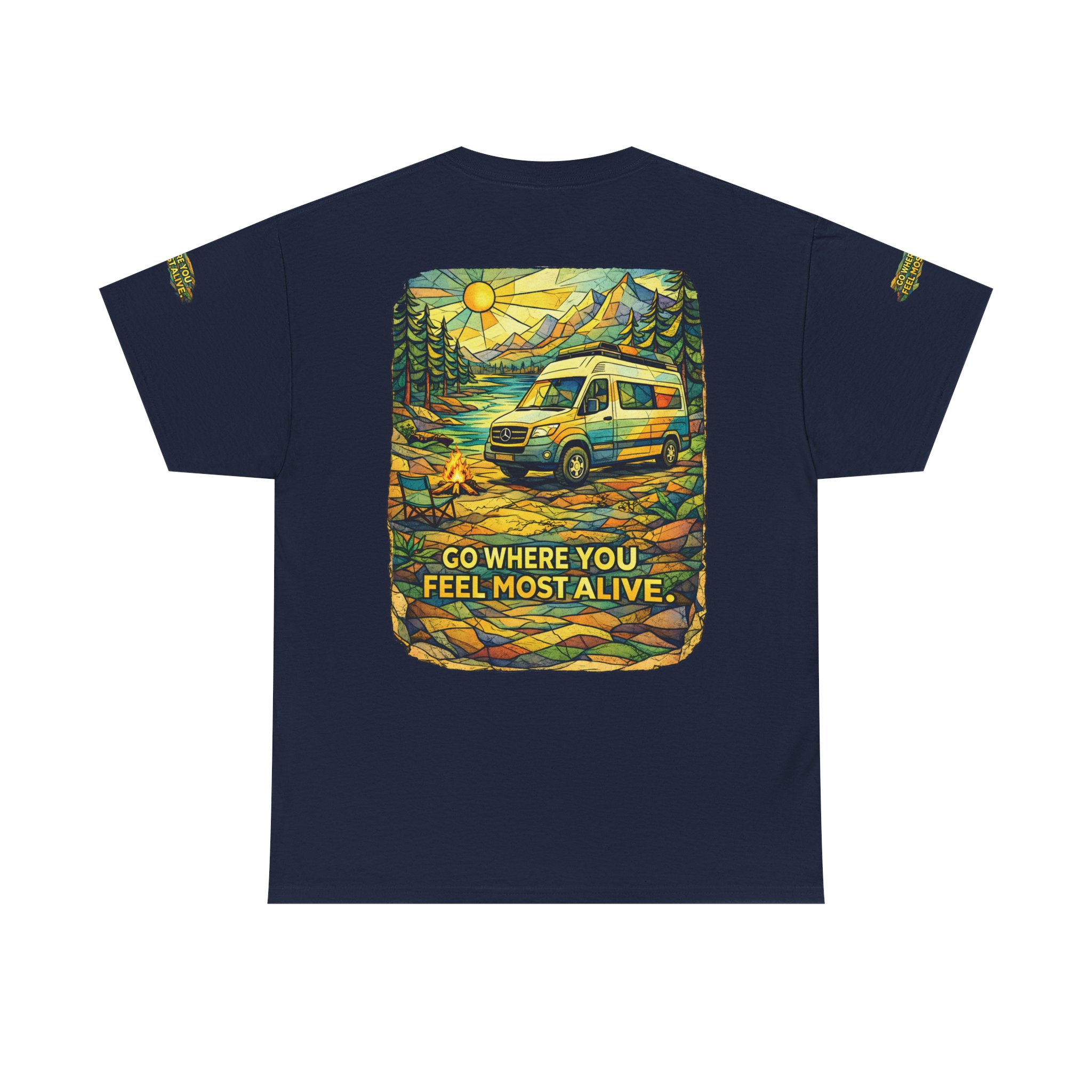 13589762789910973233_2048.jpeg Unisex Heavy Cotton Tee — "Go Where You Feel Most Alive" Design Cubic-Line