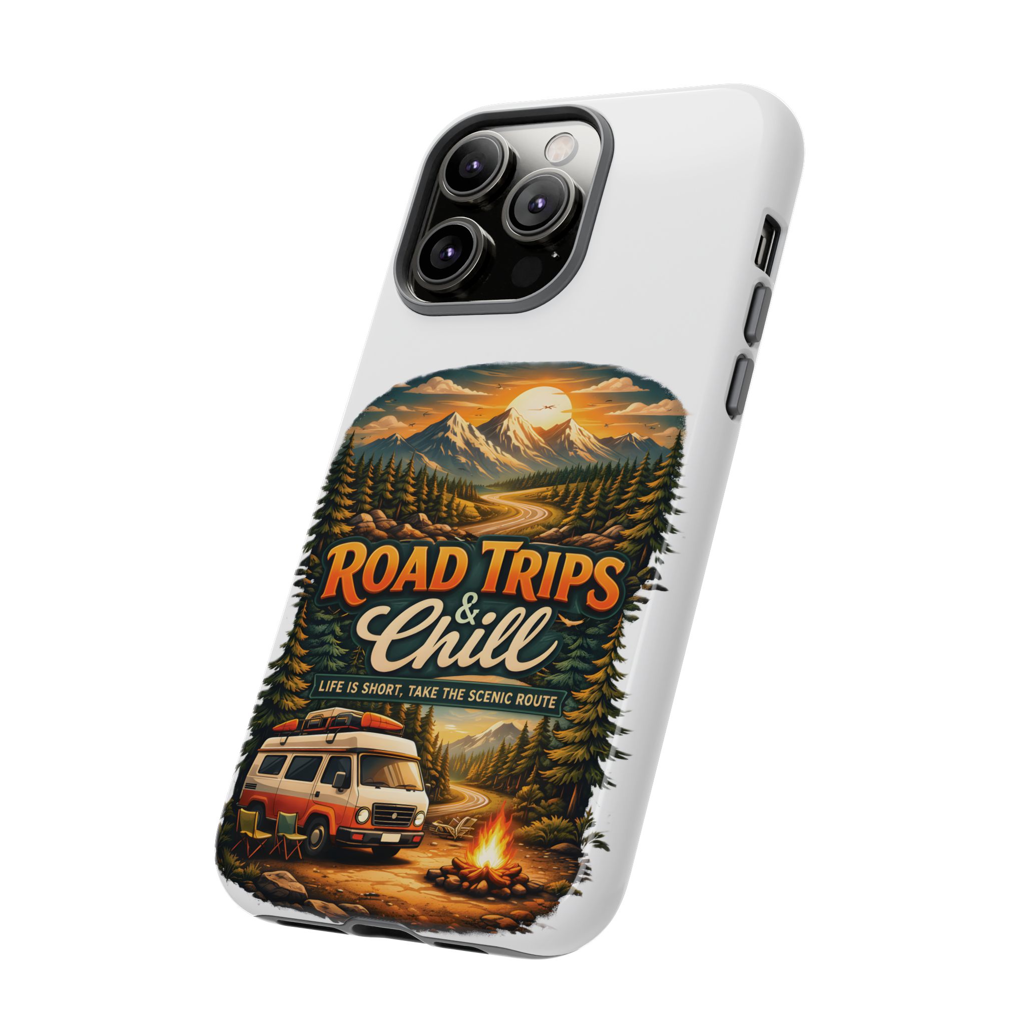 Phone Case — "Road Trips and Chill" (Design Scenic-Line)