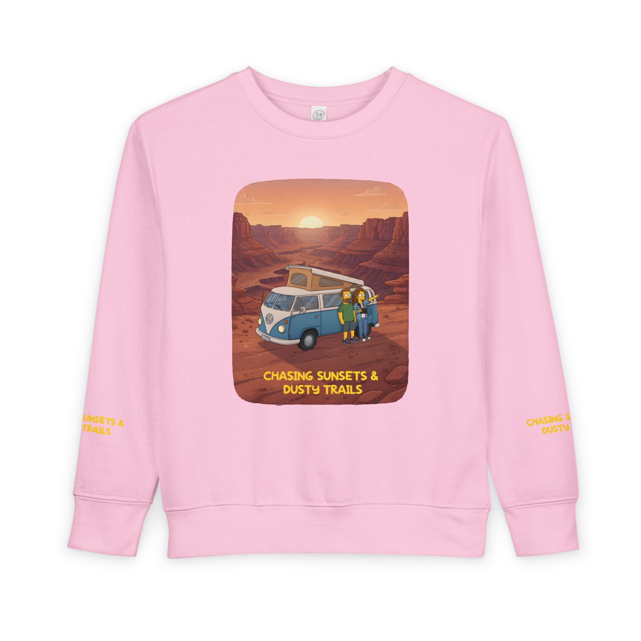 Toddler Sweatshirt - "Chasing Sunsets And Dusty Trails" (Design Sitcom-Line)