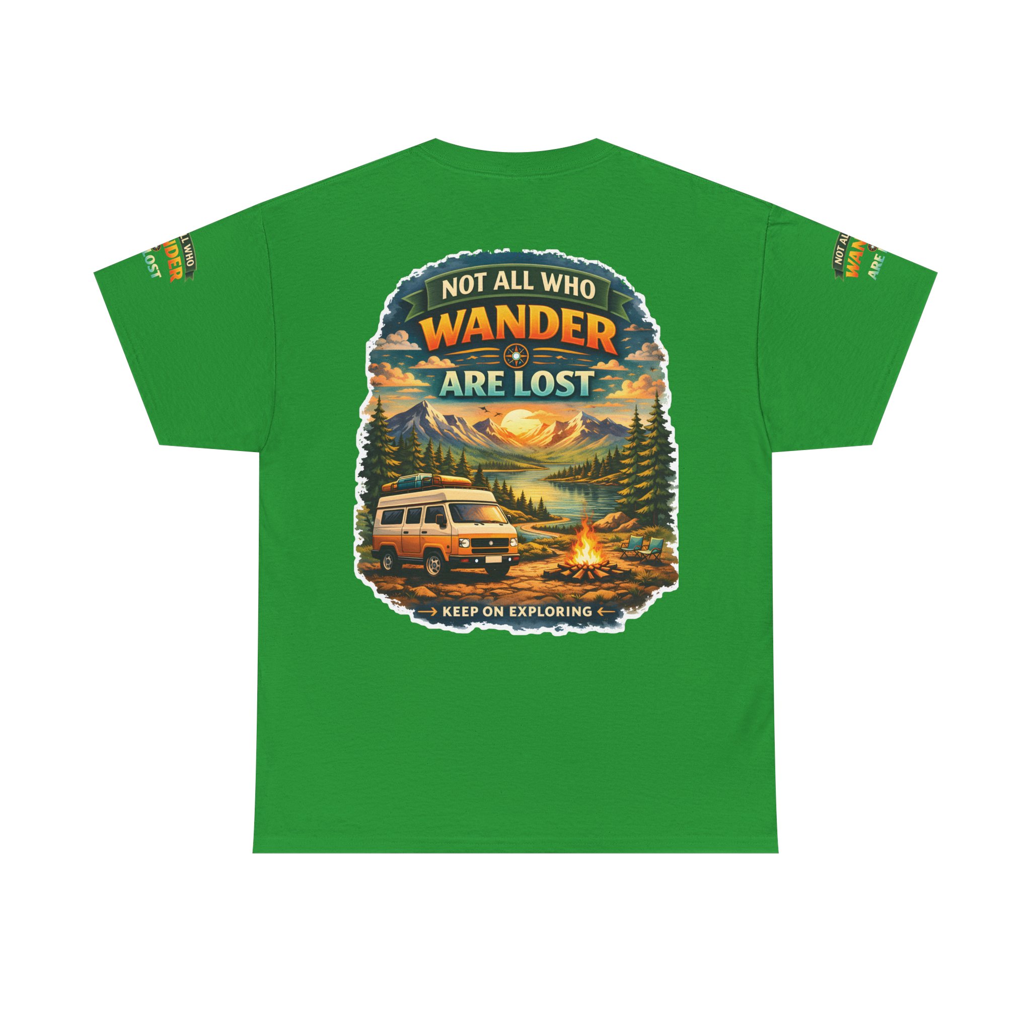 13600644499053020760_2048.jpeg Unisex Heavy Cotton Tee — "Not All Who Wander Are Lost" Design Scenic-Line