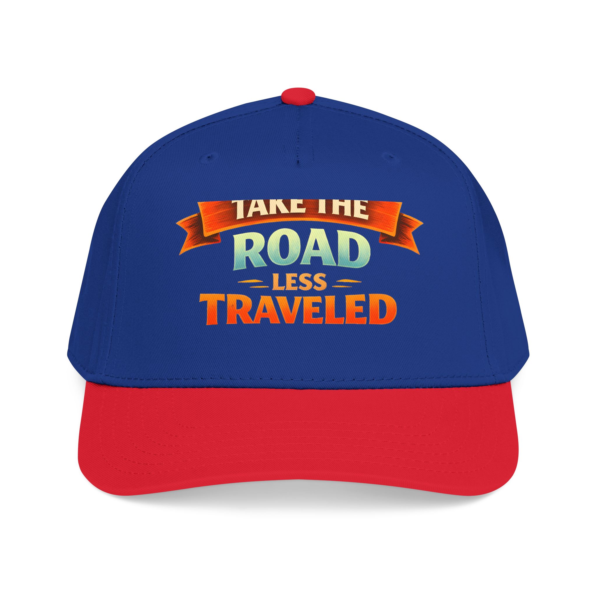 Baseball Cap - "Take The Road Less Traveled" Design Scenic-Line