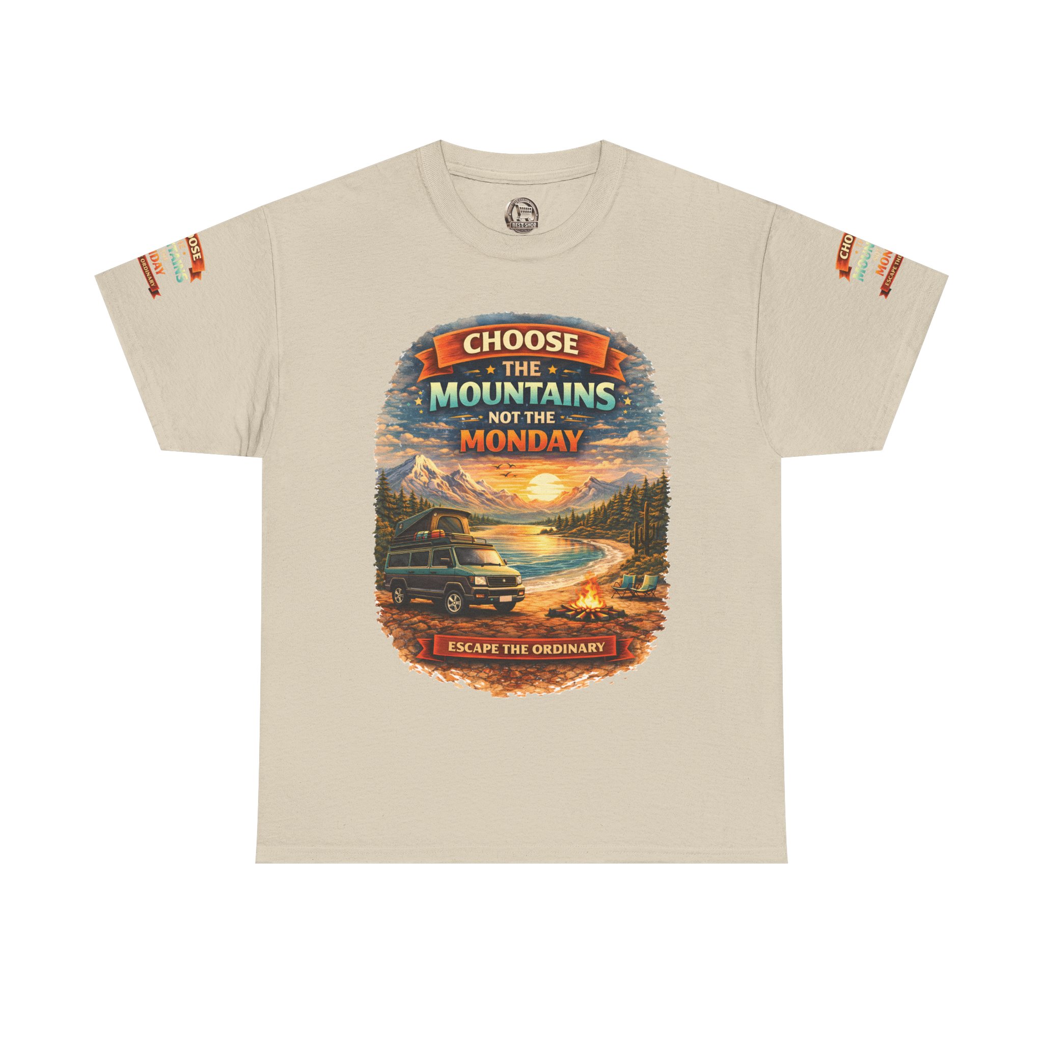 13603277494395022874_2048.jpeg Unisex Heavy Cotton Tee — "Choose The Mountens" Design Scenic-Line