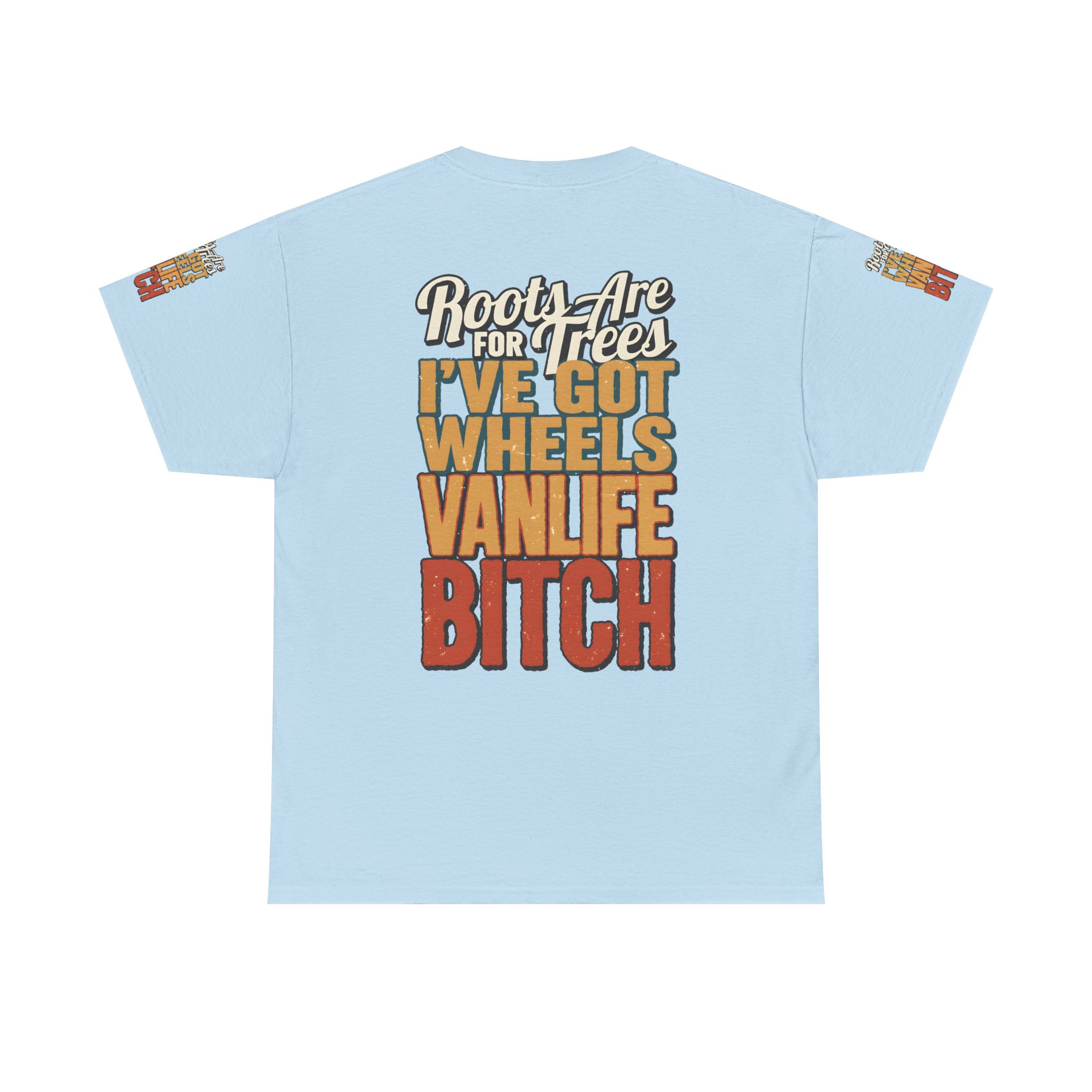 Unisex Heavy Cotton Tee — "Roots Are For Trees" Design F**K-Line