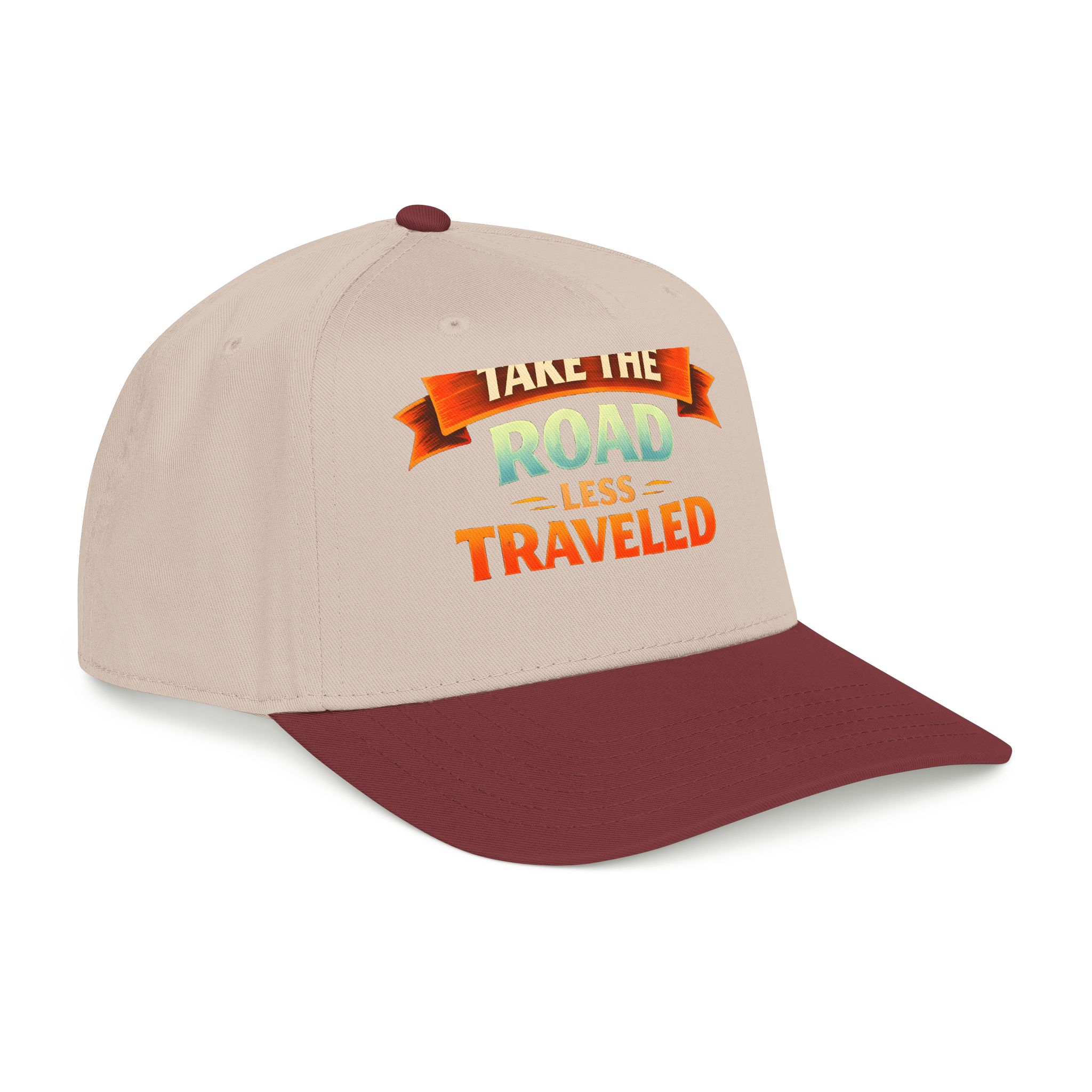 Baseball Cap - "Take The Road Less Traveled" Design Scenic-Line