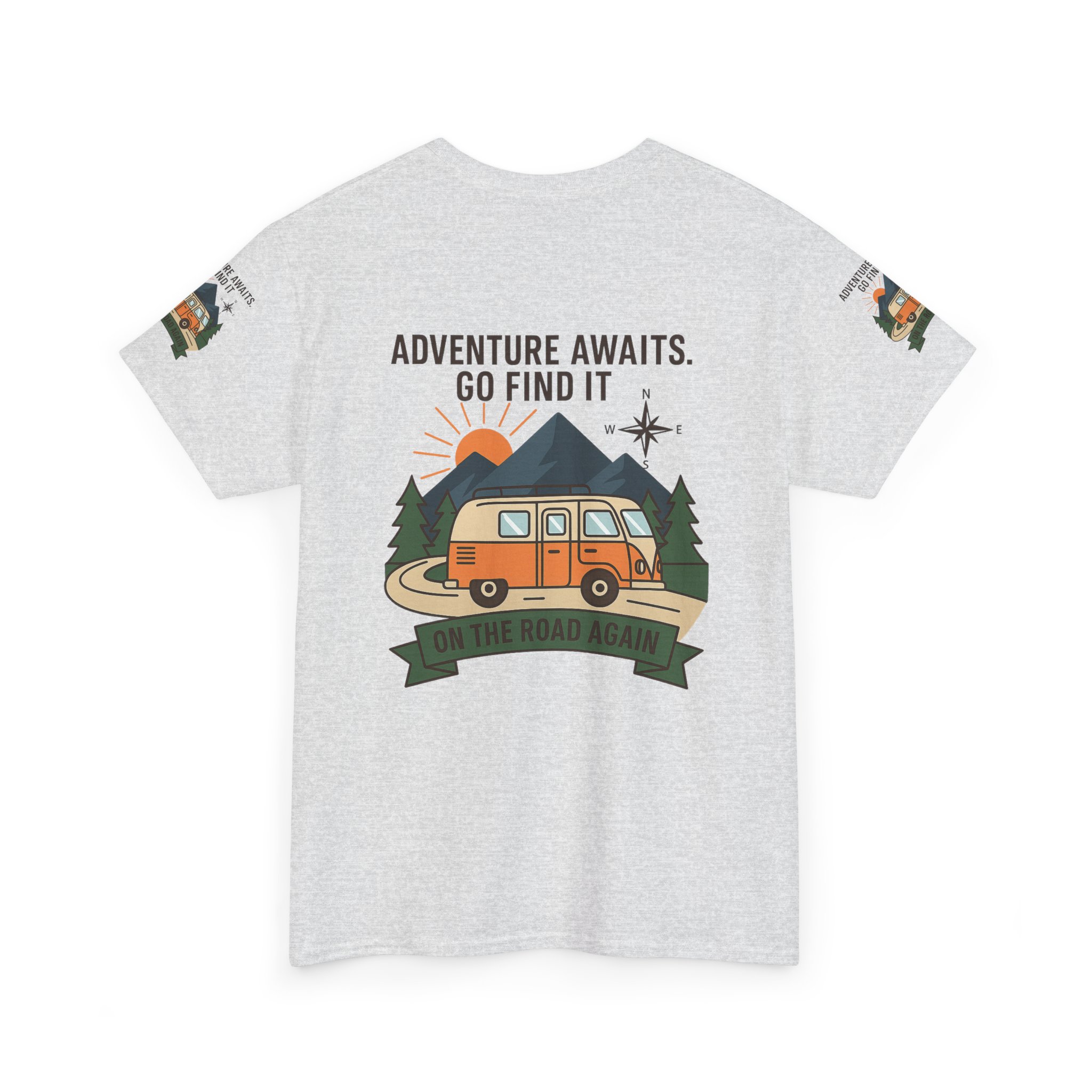 13618484398754870831_2048.jpeg Unisex Heavy Cotton Tee — 'Adventure Awaits. Go Find It' Camper Van T‑Shirt