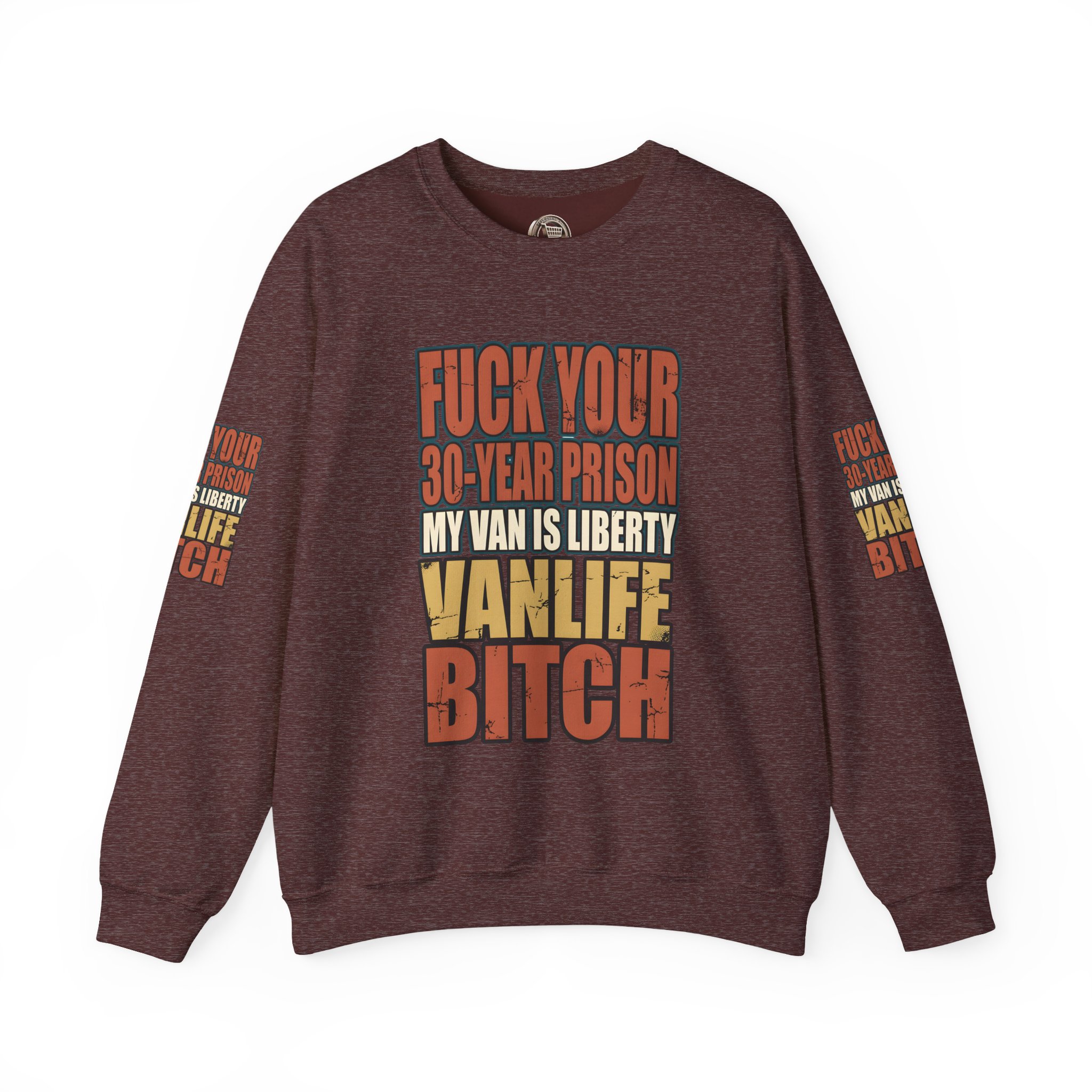 Unisex Heavy Blend™ Crewneck Sweatshirt — "Fuck Your 30 Year" Design F**K-Line
