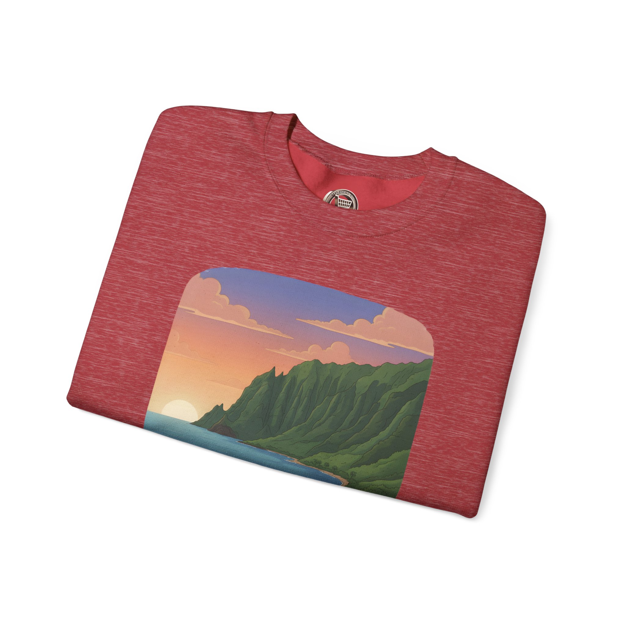 Unisex Heavy Blend™ Crewneck Sweatshirt — "Take Only Memories-Leave Only Footprints" Design Sitcom-Line