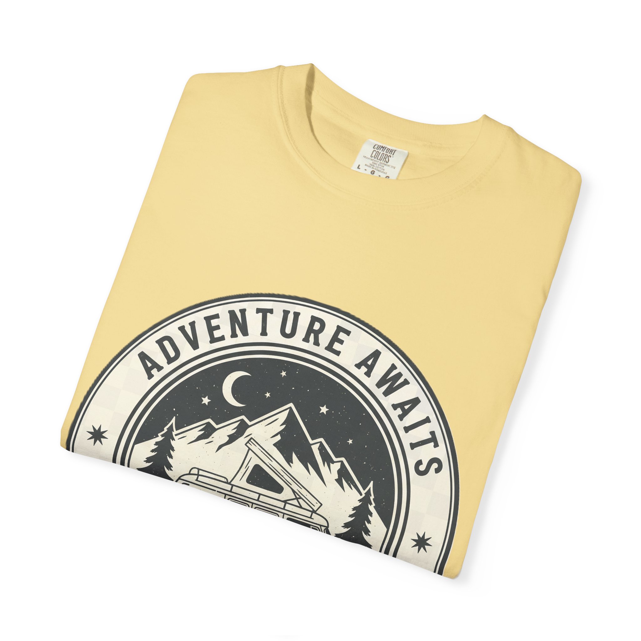 13639055161995249428_2048.jpeg T-Shirt — "Adventure Awaits-Go Where You Feel Most Alive" (Front + Back Printed) Outdoor Travel Tee