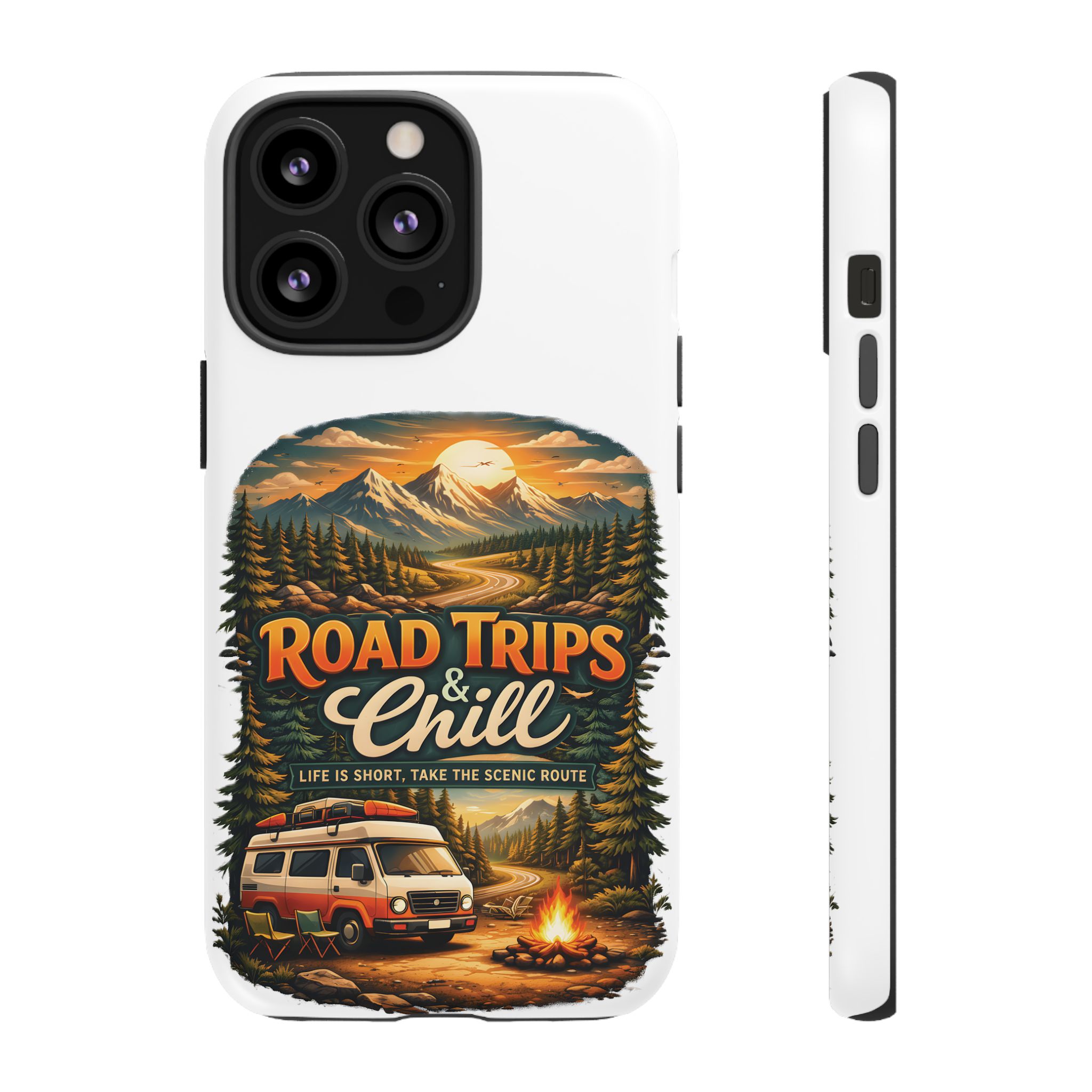 Phone Case — "Road Trips and Chill" (Design Scenic-Line)