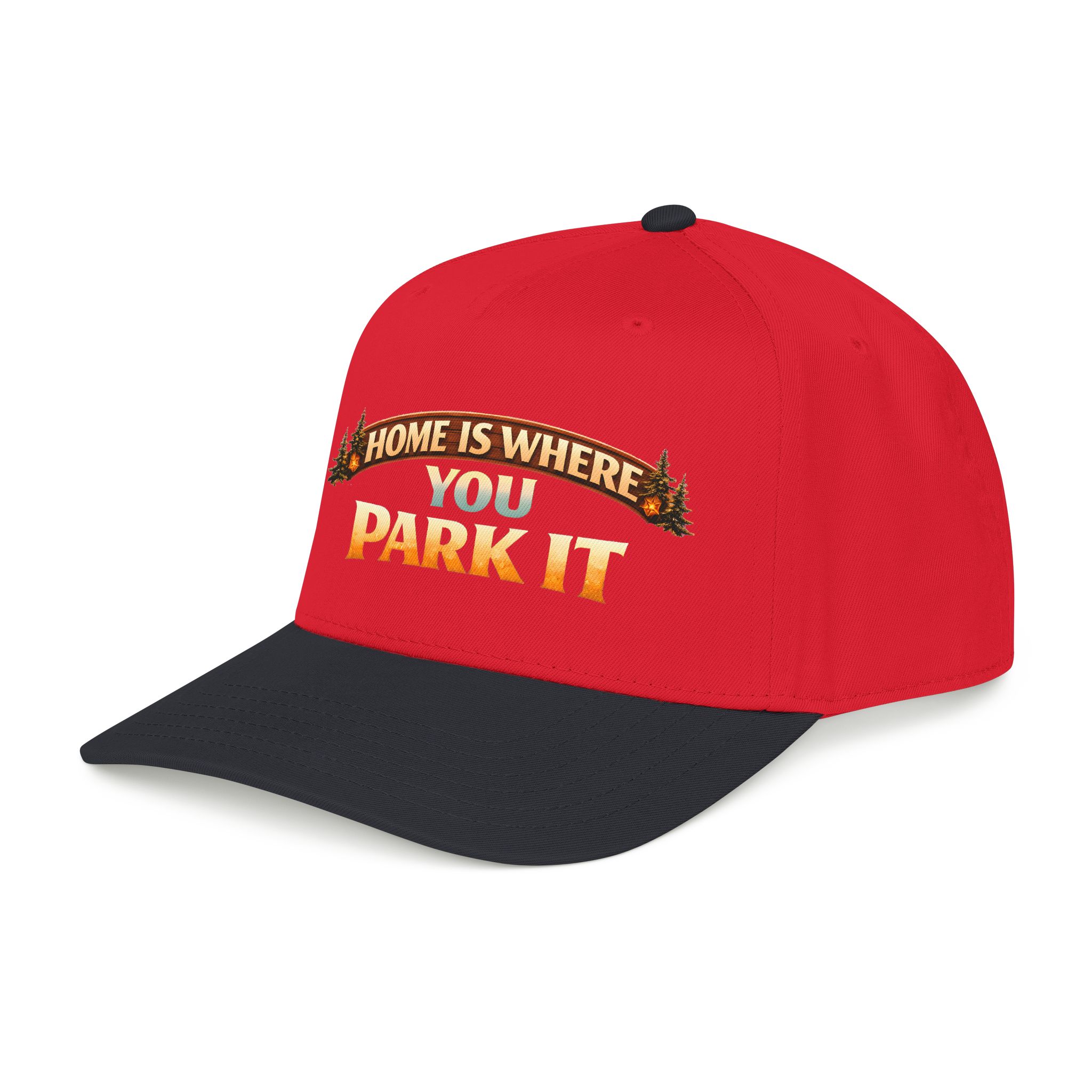 Baseball Cap - "Home Is Where You Park It" Design Scenic-Line