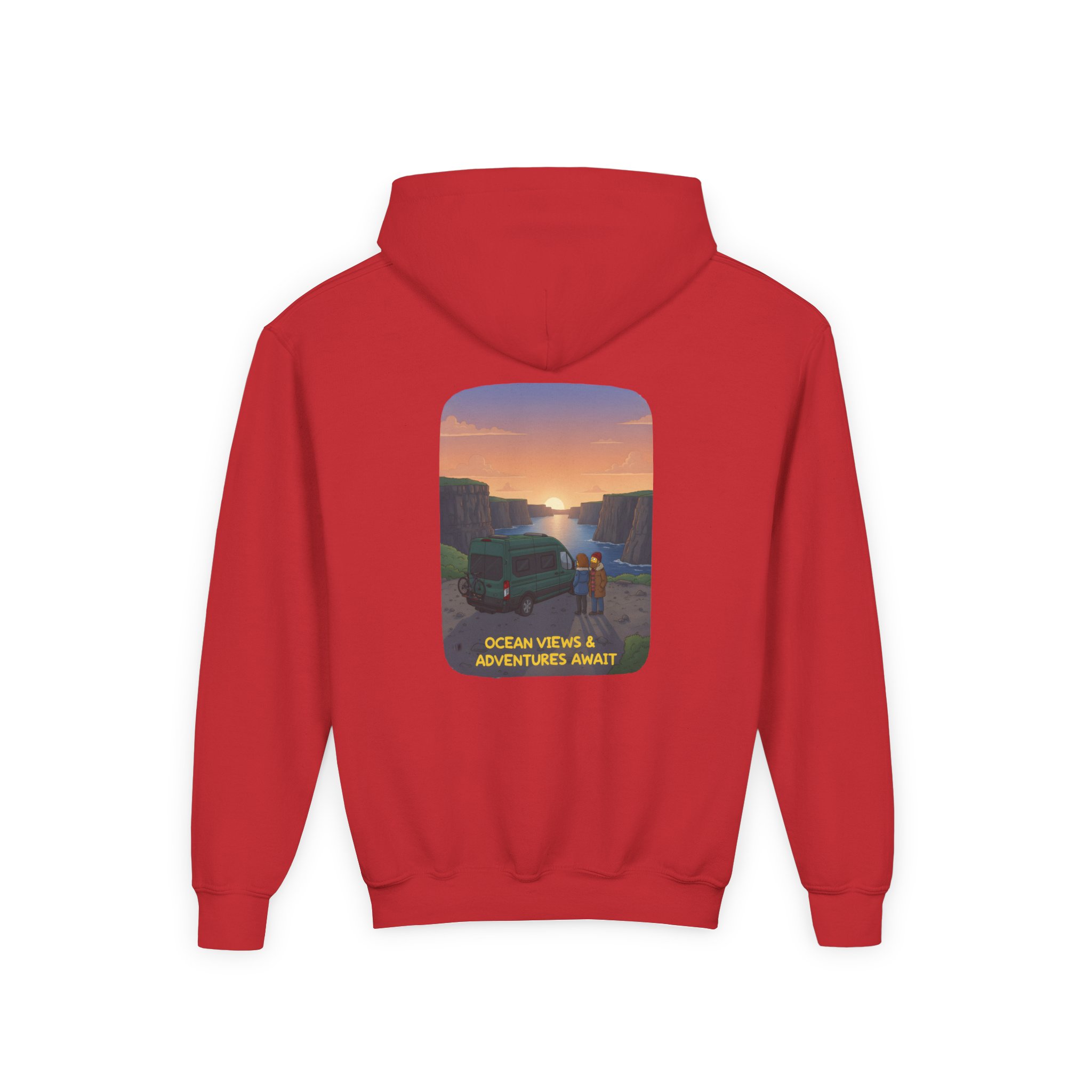 13670512464614246701_2048.jpeg Youth Hoodie(Gildan) – "Ocean Views-Adventures Awaits" (Design Sitcom-Line)
