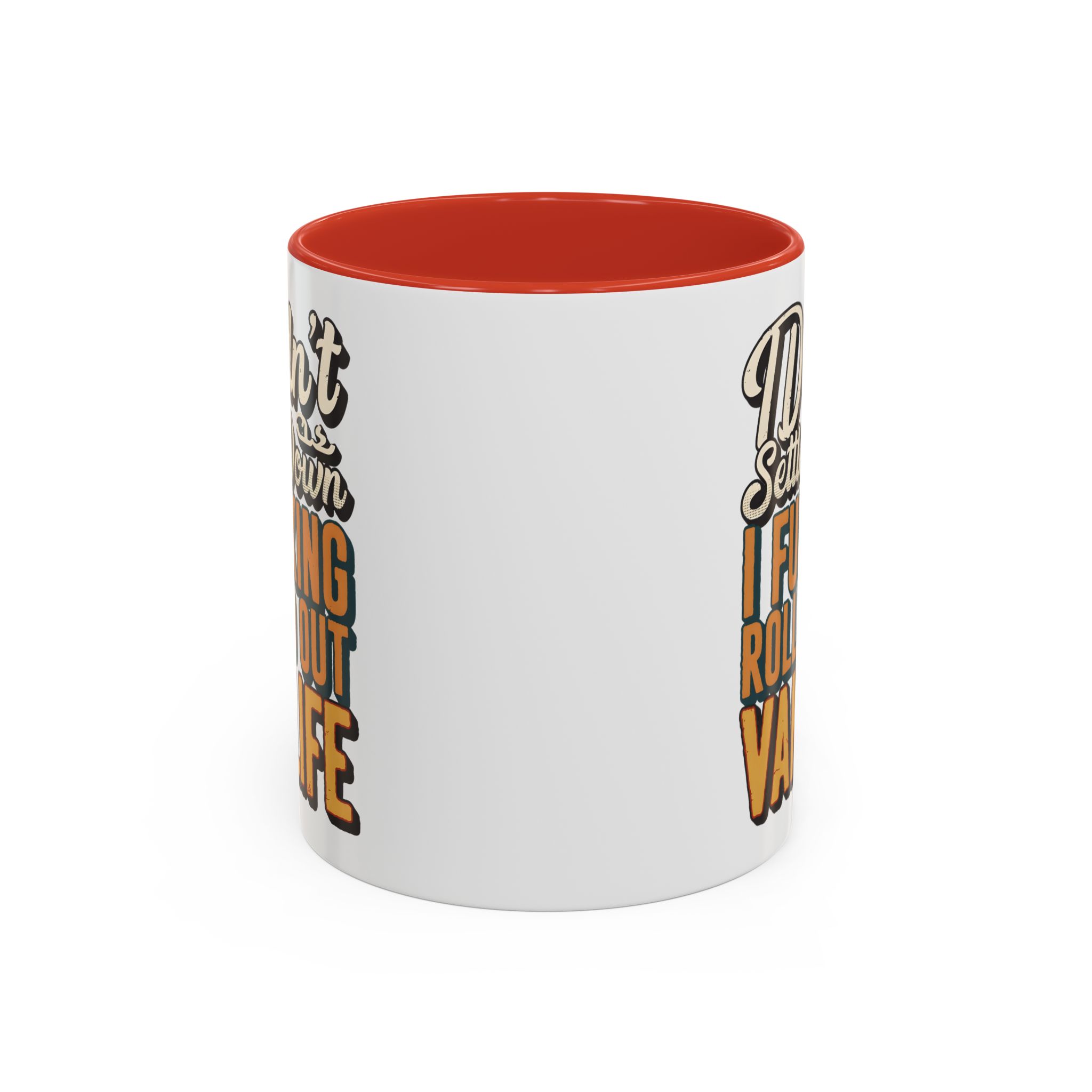 Accent Coffee Mug (11, 15oz) — "Dind´t Settle Down" Design F**K-Line