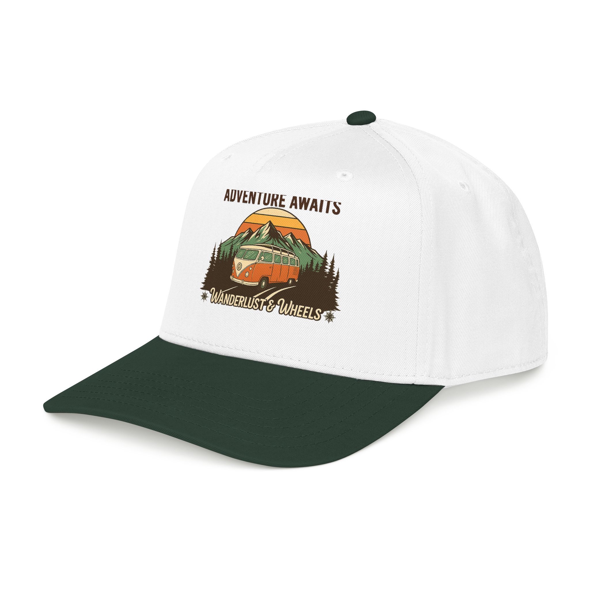 Baseball Cap - "Home Is Where You Adventure Awaits" Mid Profile Baseball Cap