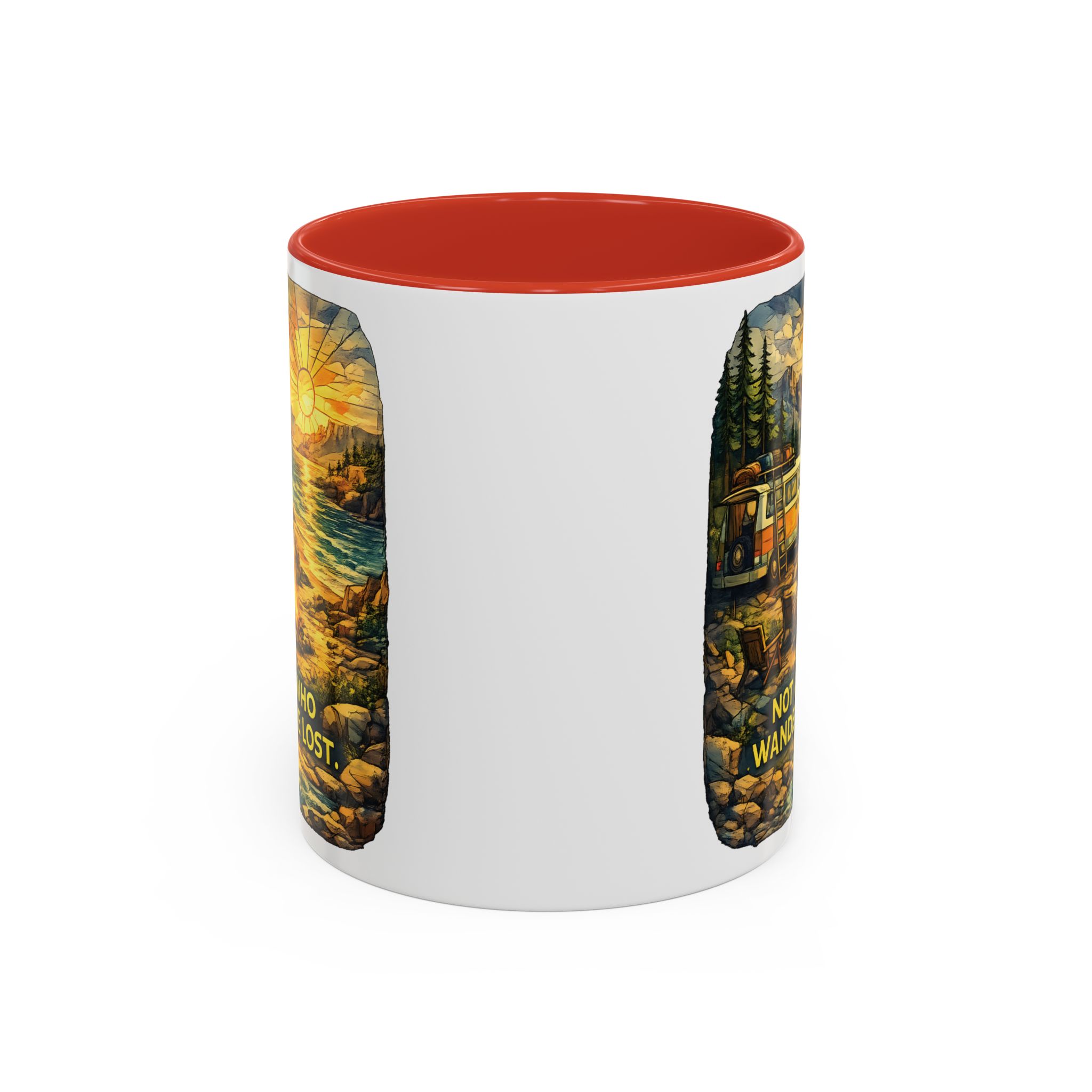 1369179968437069096_2048.jpeg Accent Coffee Mug (11, 15oz) — "Not All Who Wander Are Lost" Design Cubic-Line