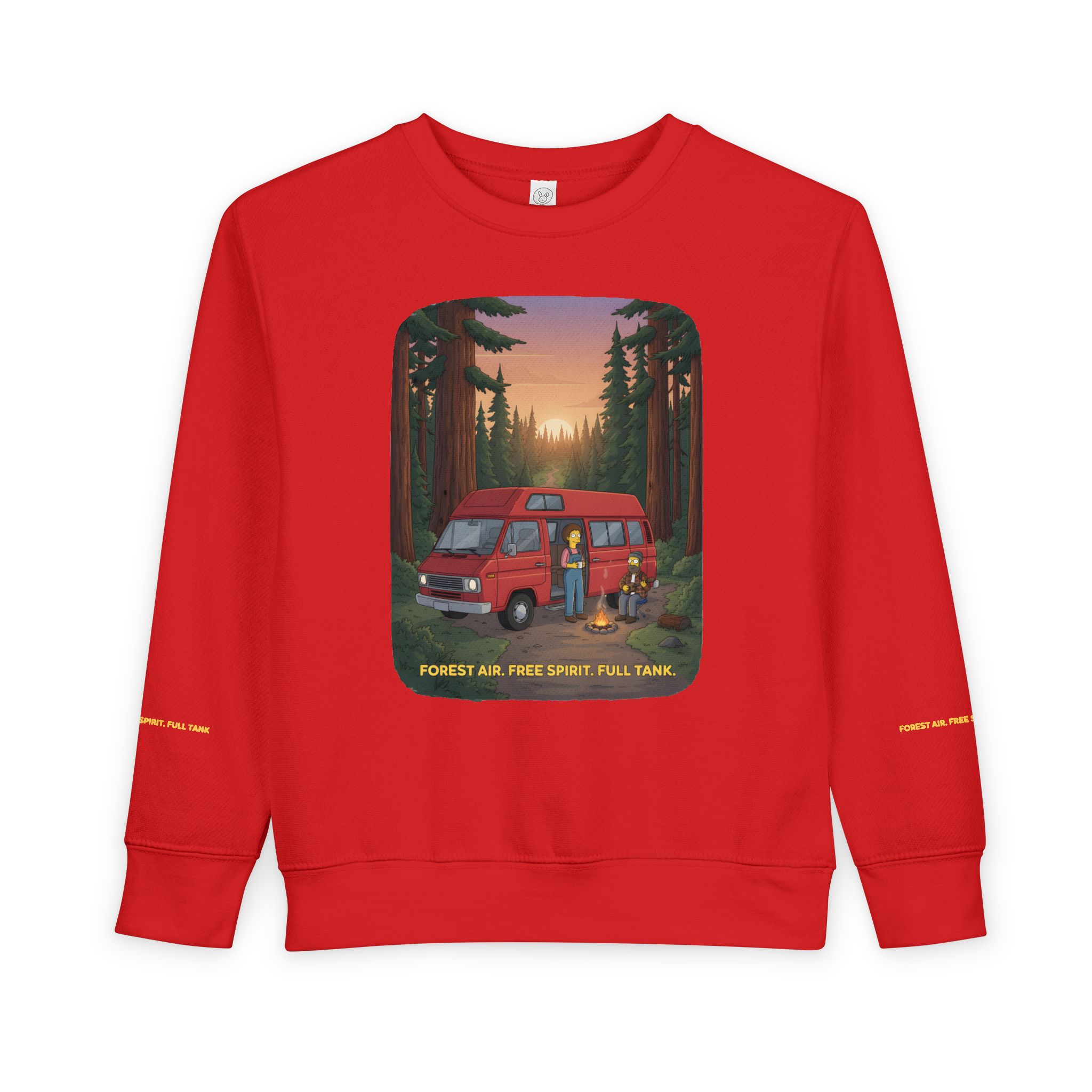 13694308843147286381_2048-1.jpeg Toddler Sweatshirt - "Forest Air Free Spirit Full Tank" (Design Sitcom-Line)