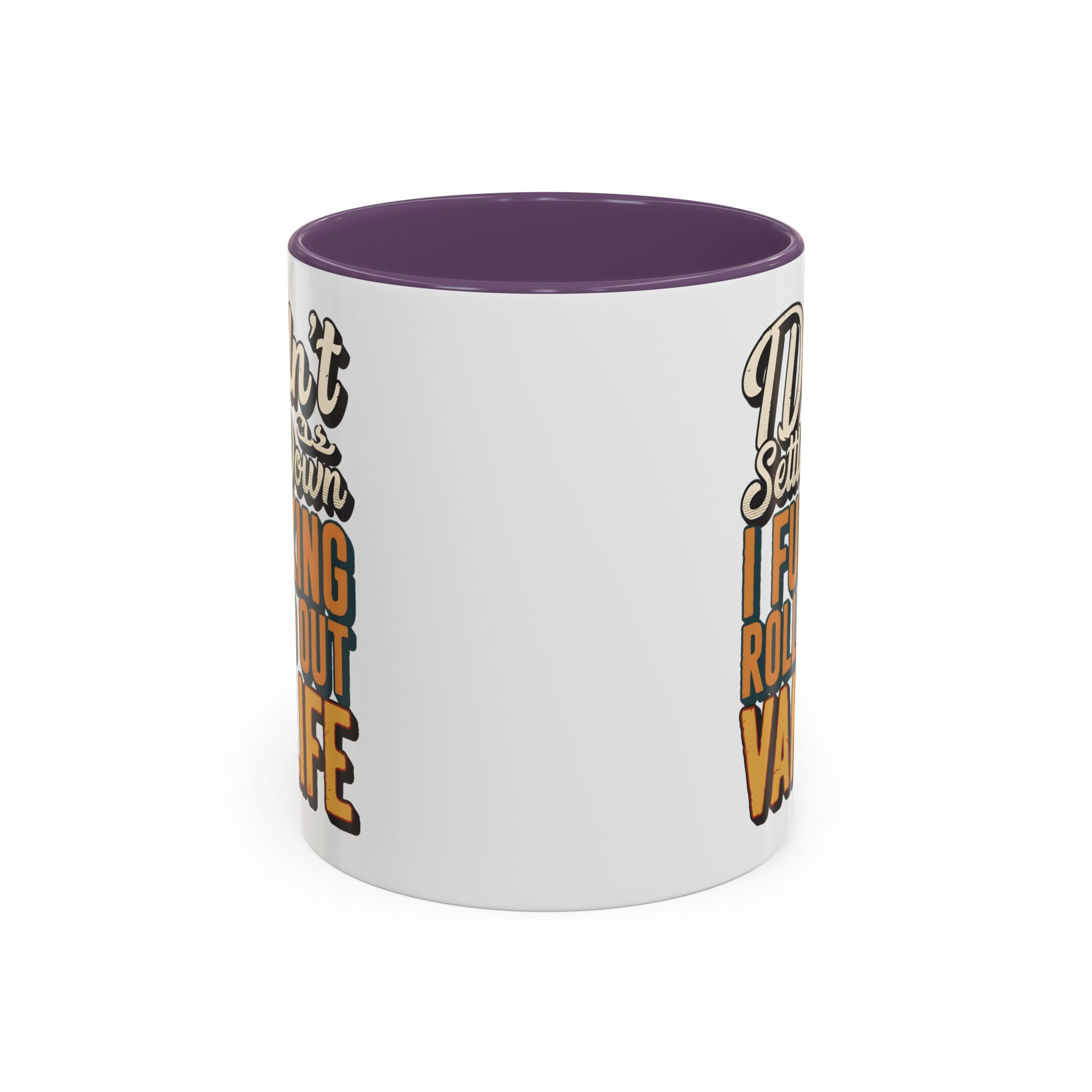 Accent Coffee Mug (11, 15oz) — "Dind´t Settle Down" Design F**K-Line