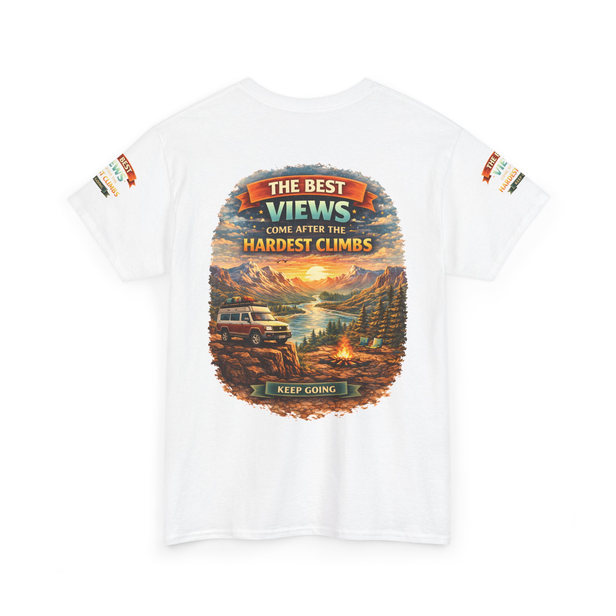 13745062369531894971_2048.jpeg Unisex Heavy Cotton Tee — "The Best Views" Design Scenic-Line