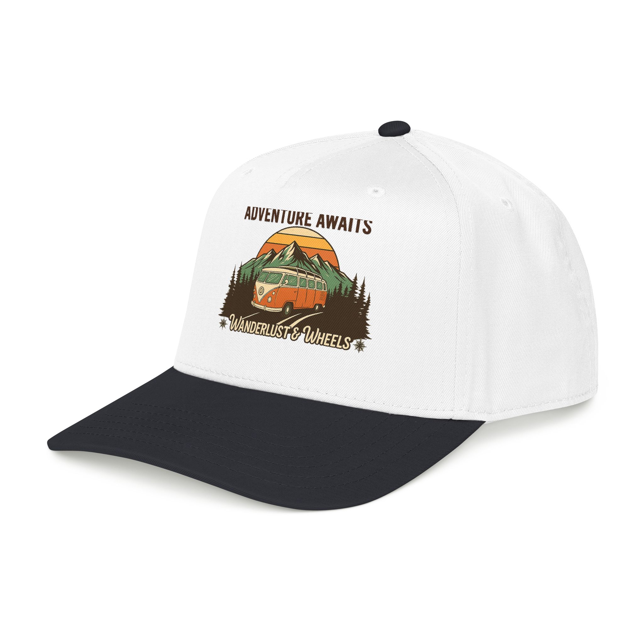 Baseball Cap - "Home Is Where You Adventure Awaits" Mid Profile Baseball Cap