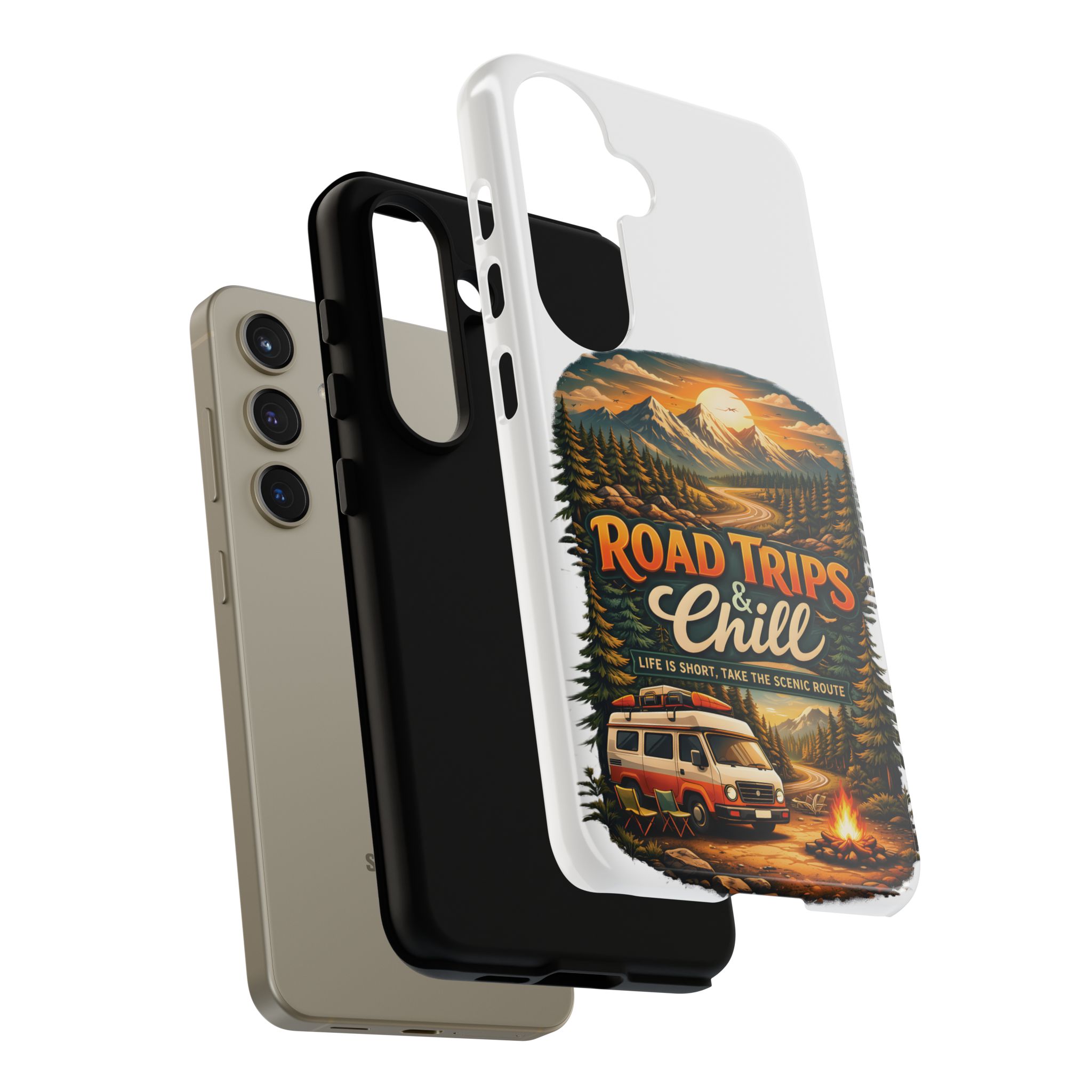 Phone Case — "Road Trips and Chill" (Design Scenic-Line)