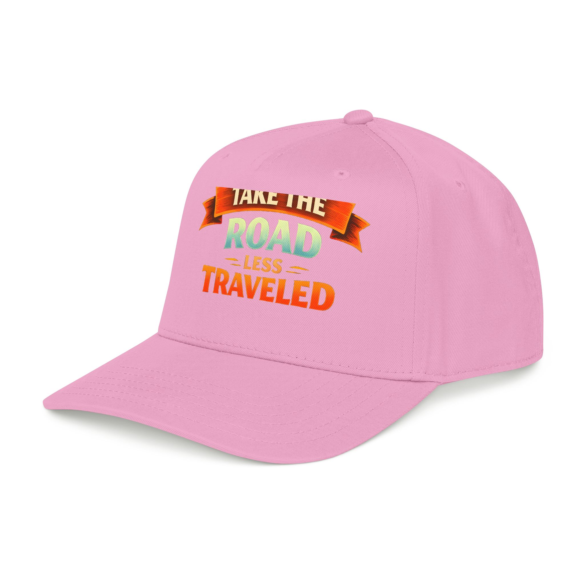 Baseball Cap - "Take The Road Less Traveled" Design Scenic-Line