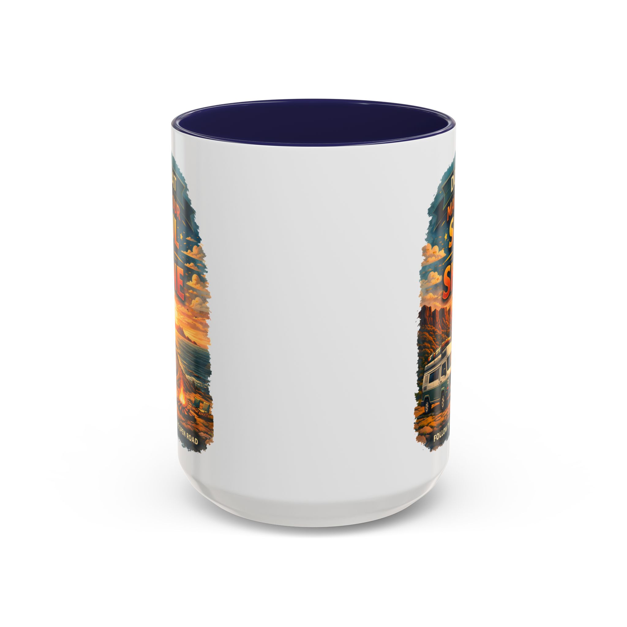 Accent Coffee Mug (11, 15oz) — "Do What Makes Your Soul Shine" Design Scenic-Line