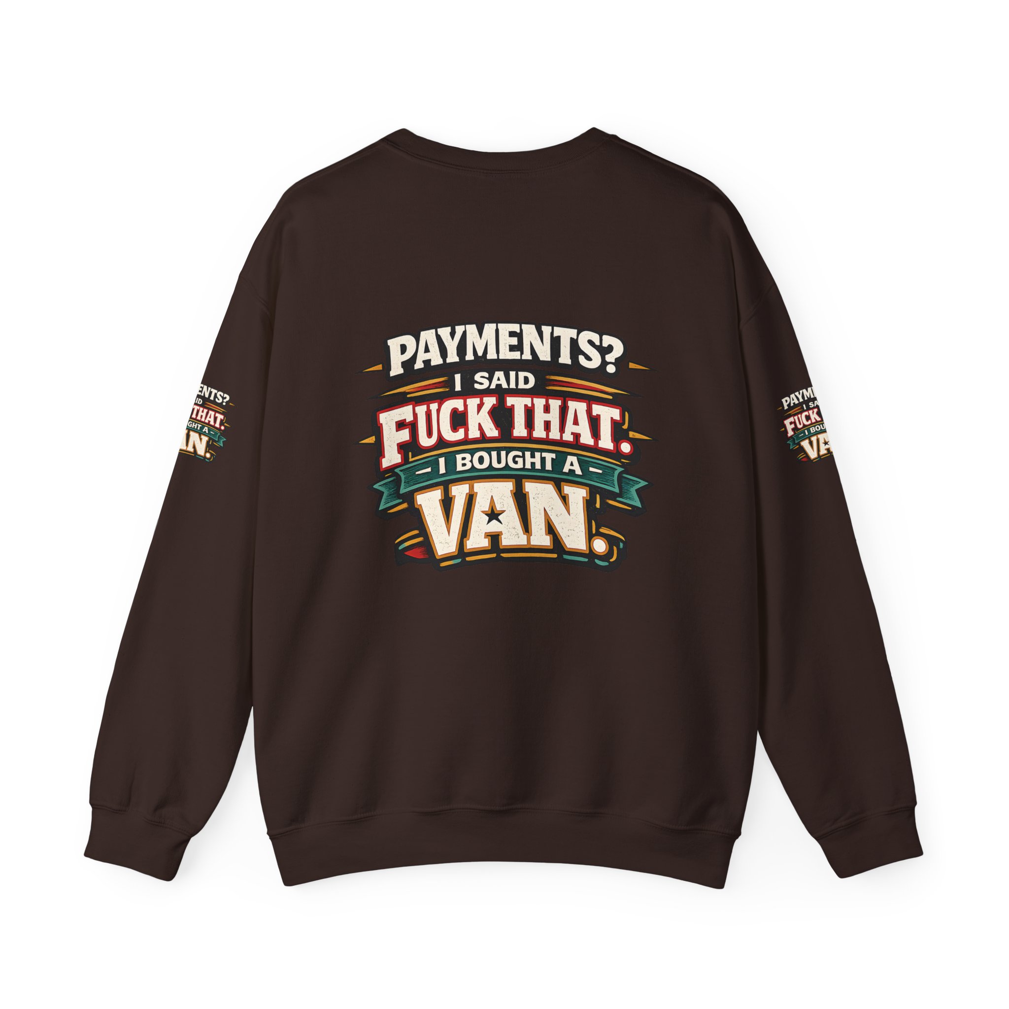 Unisex Heavy Blend™ Crewneck Sweatshirt — "Payments?I Said" Design F**K-Line