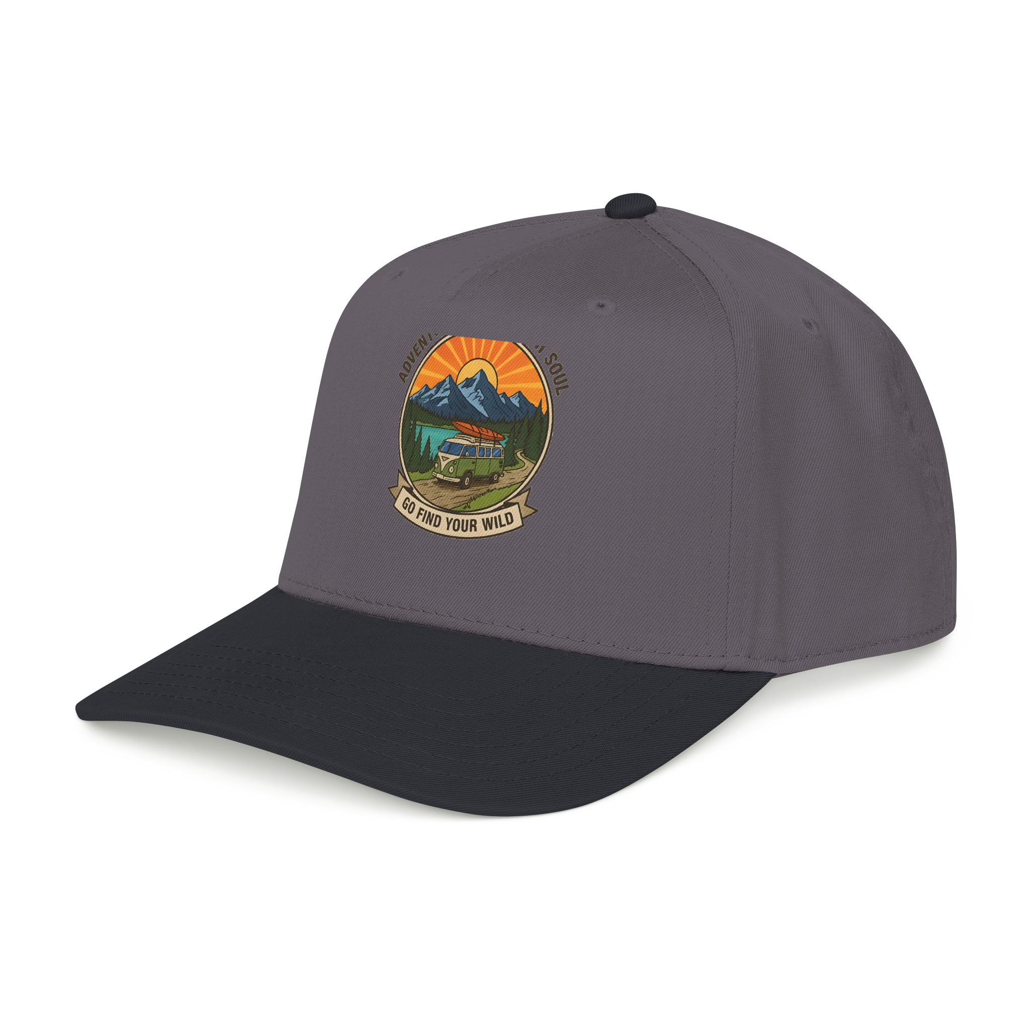 Baseball Cap — "Go Find Your Wild" Outdoor Patch
