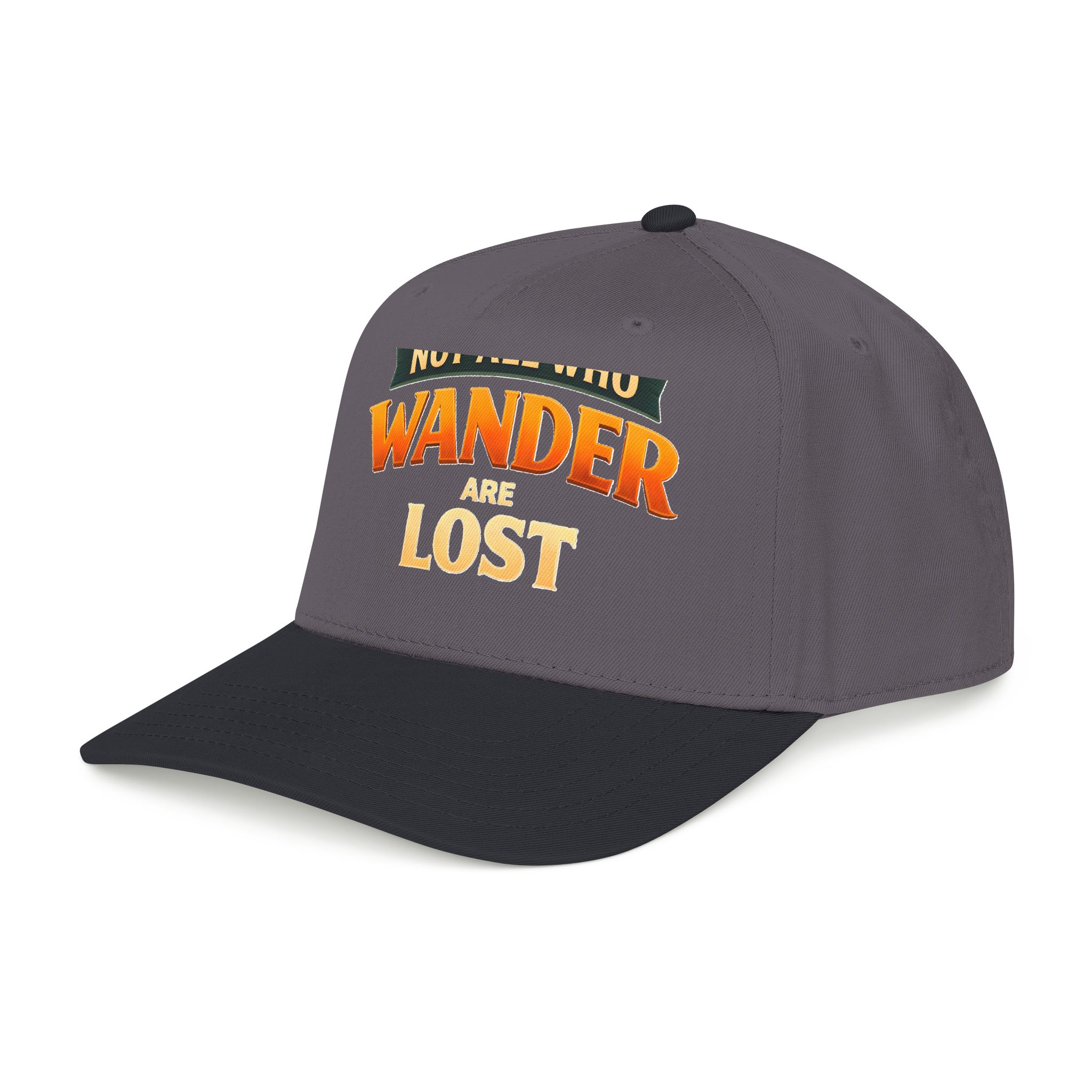 Baseball Cap - "Not All Who Wander Are Lost" Design Scenic-Line
