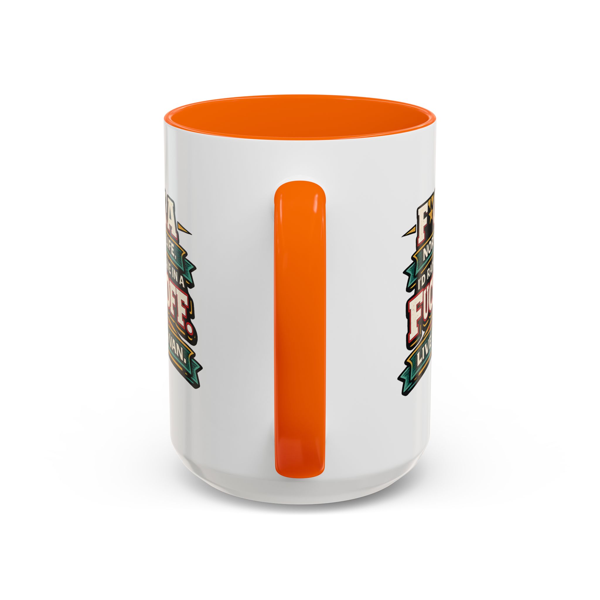 13811481767124688908_2048.jpeg Accent Coffee Mug (11, 15oz) — "Fuck A Normal Life" Design F**K-Line