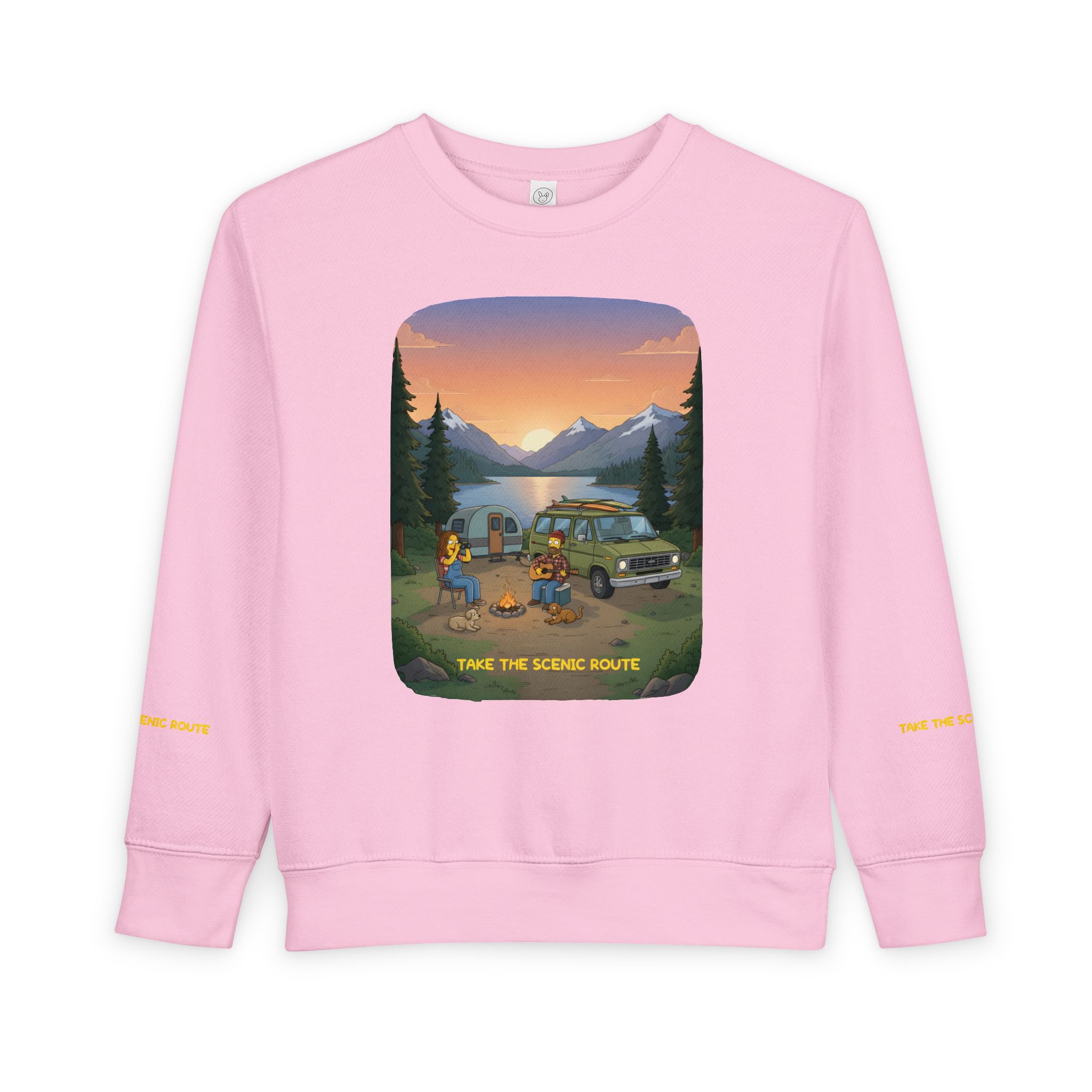 Toddler Sweatshirt - "Take The Scenic Route" (Design Sitcom-Line)