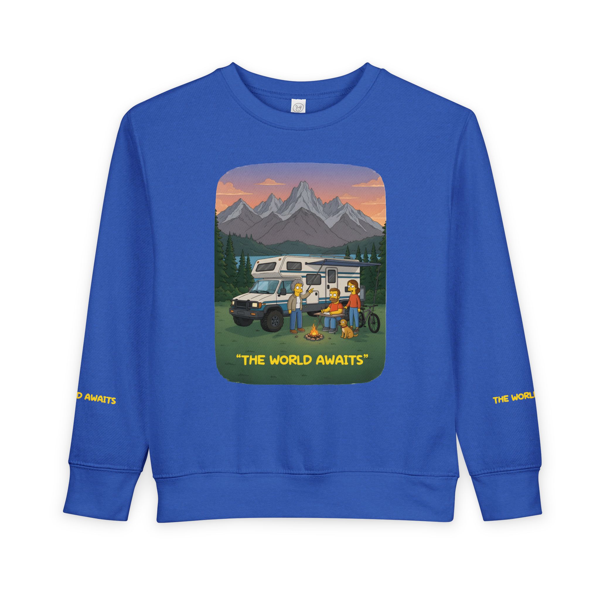 Toddler Sweatshirt - "The World Awaits" (Design Sitcom-Line)