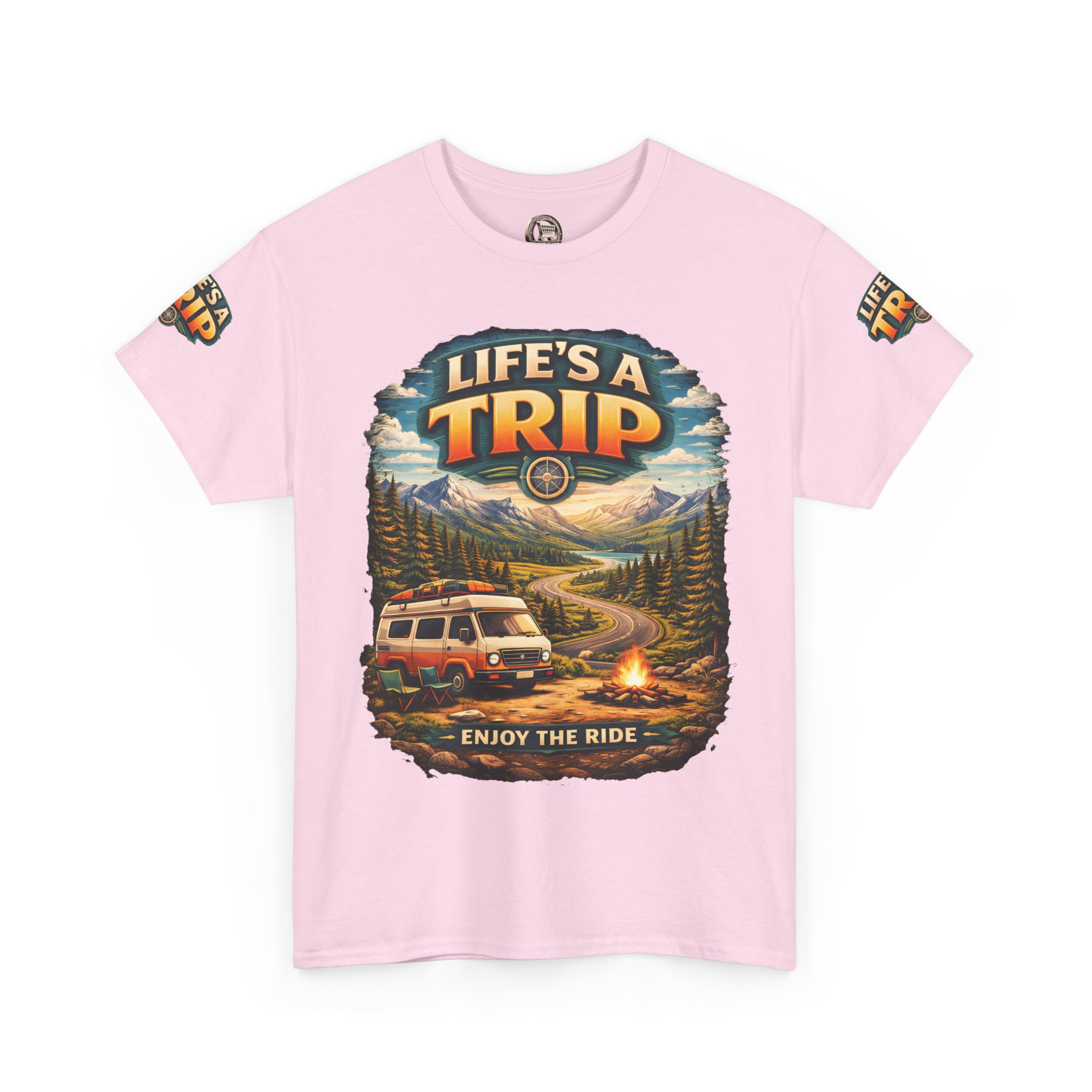 13840235334049820551_2048.jpeg Unisex Heavy Cotton Tee — "Live´s A Trip-Enjoy The Ride" Design Scenic-Line