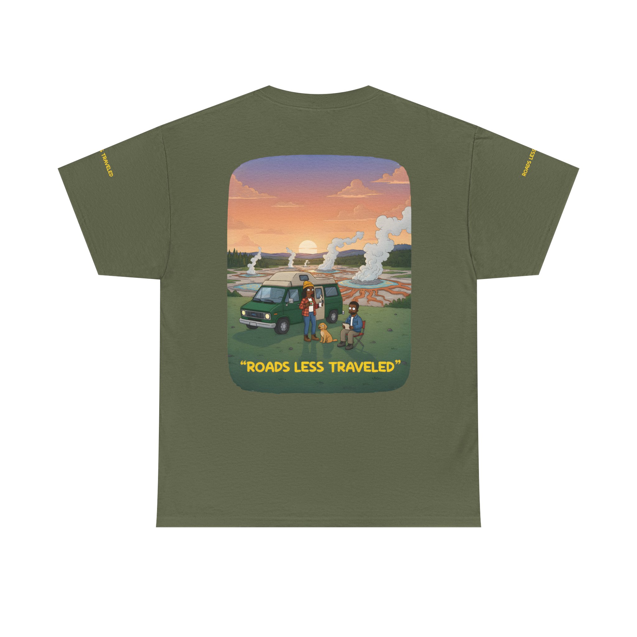 13845566263697283739_2048.jpeg Unisex Heavy Cotton Tee — "Roads Less Traveled" Design Sitcom-Line