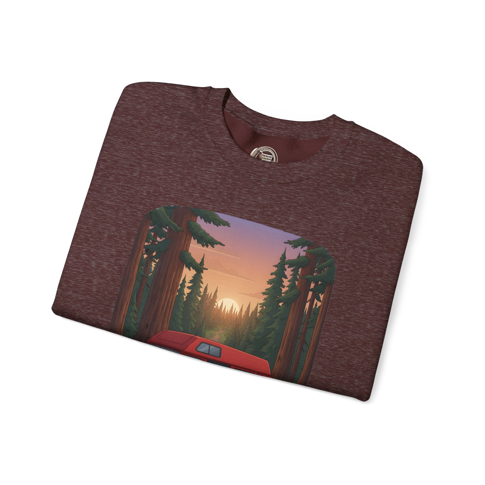 13858729179475233280_2048.jpeg Unisex Heavy Blend™ Crewneck Sweatshirt — "Forest Air Free Spirit Full Tank" Design Sitcom-Line
