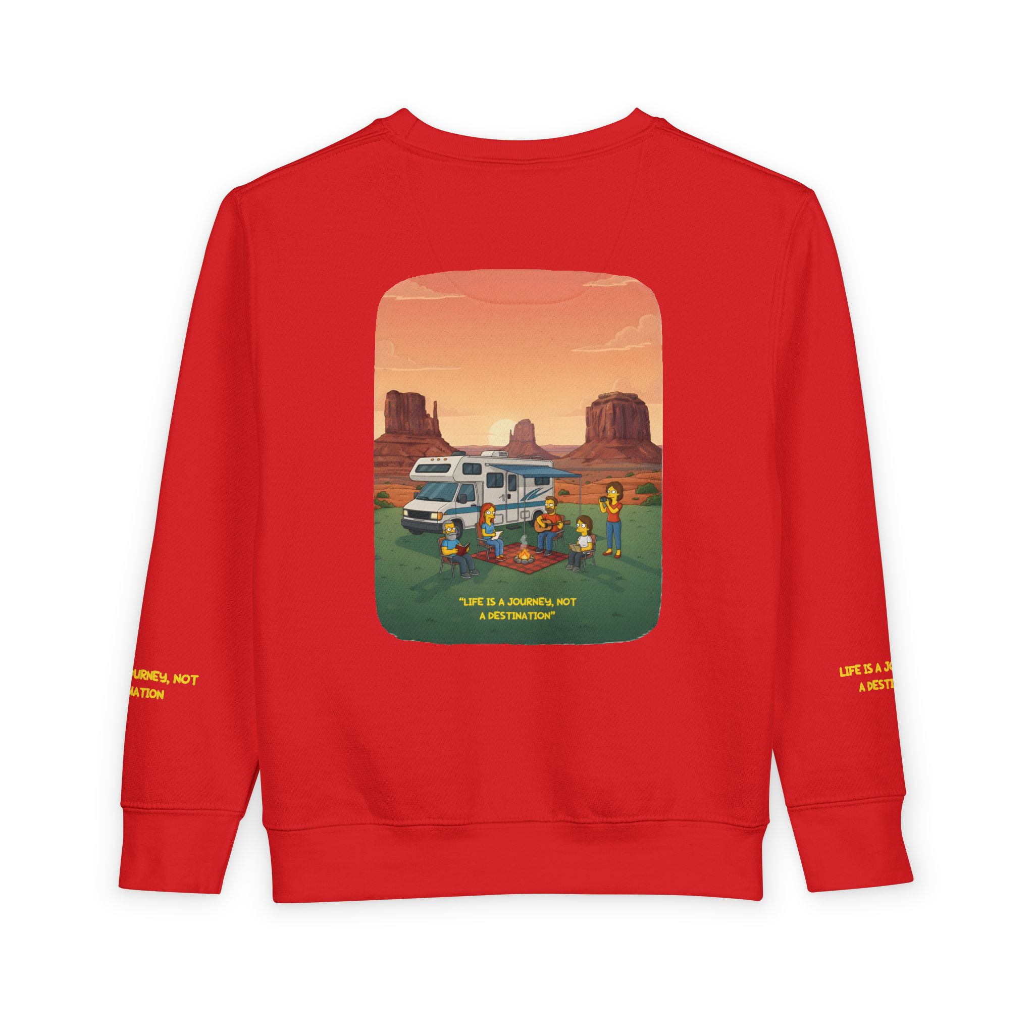 Toddler Sweatshirt - "Life Is A Journey-Not A Destination" (Design Sitcom-Line)