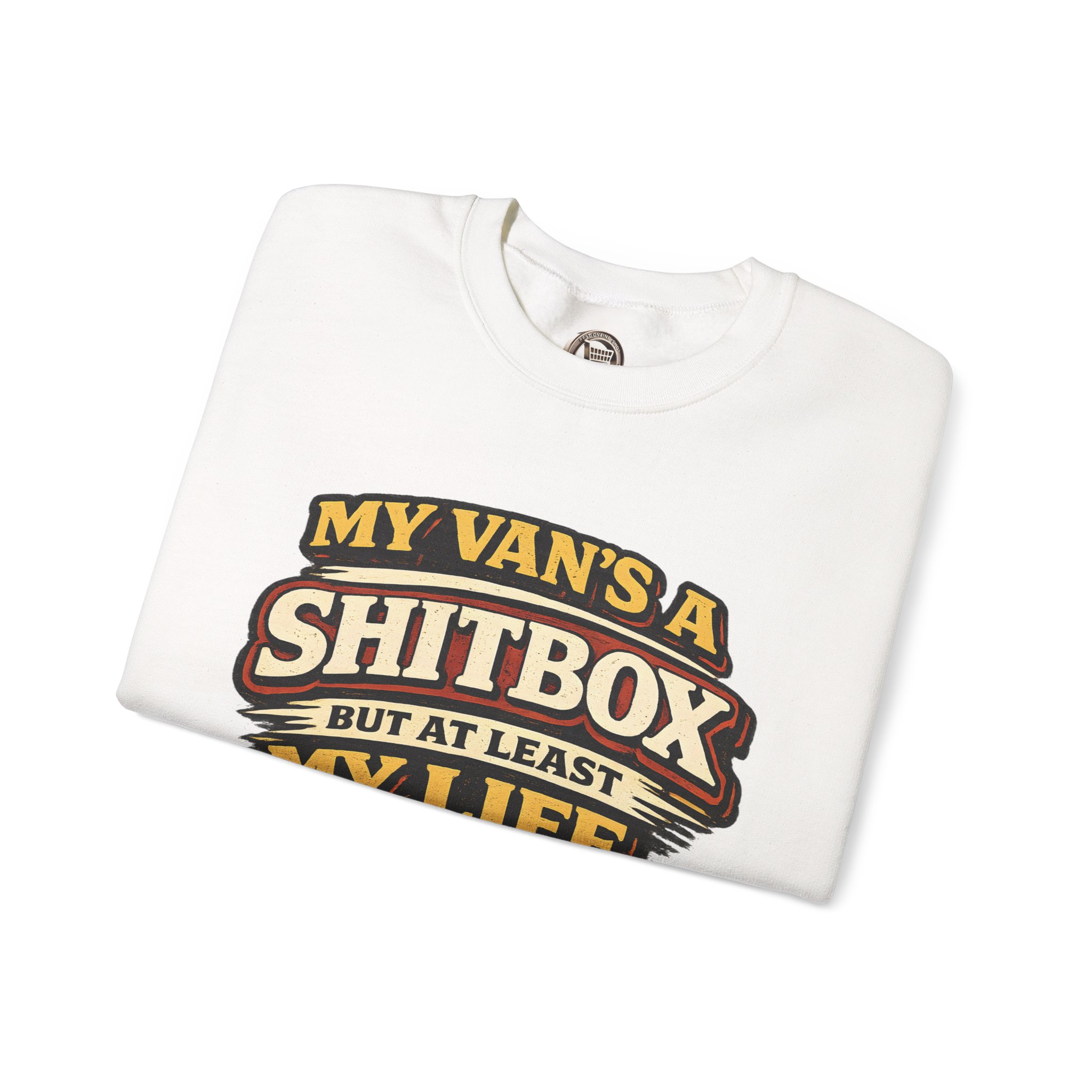 13868933295363764368_2048.jpeg Unisex Heavy Blend™ Crewneck Sweatshirt — "My Van`s A Shitbox" Design F**K-Line