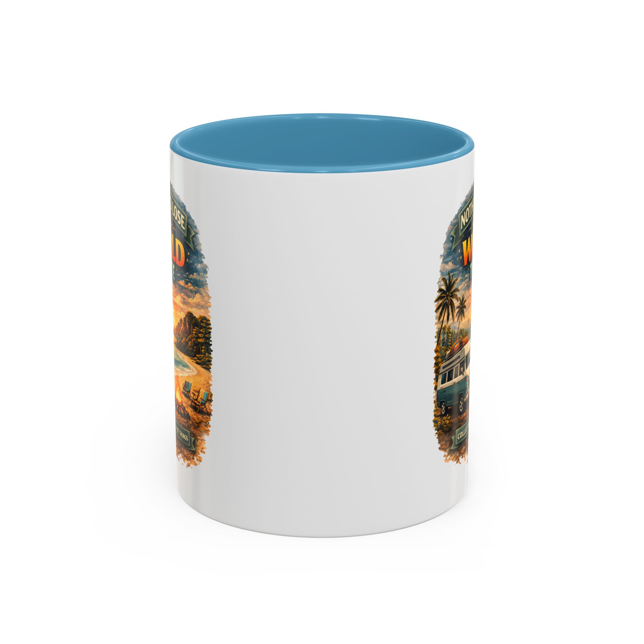 Accent Coffee Mug (11, 15oz) — "Nothing To Lose" Design Scenic-Line