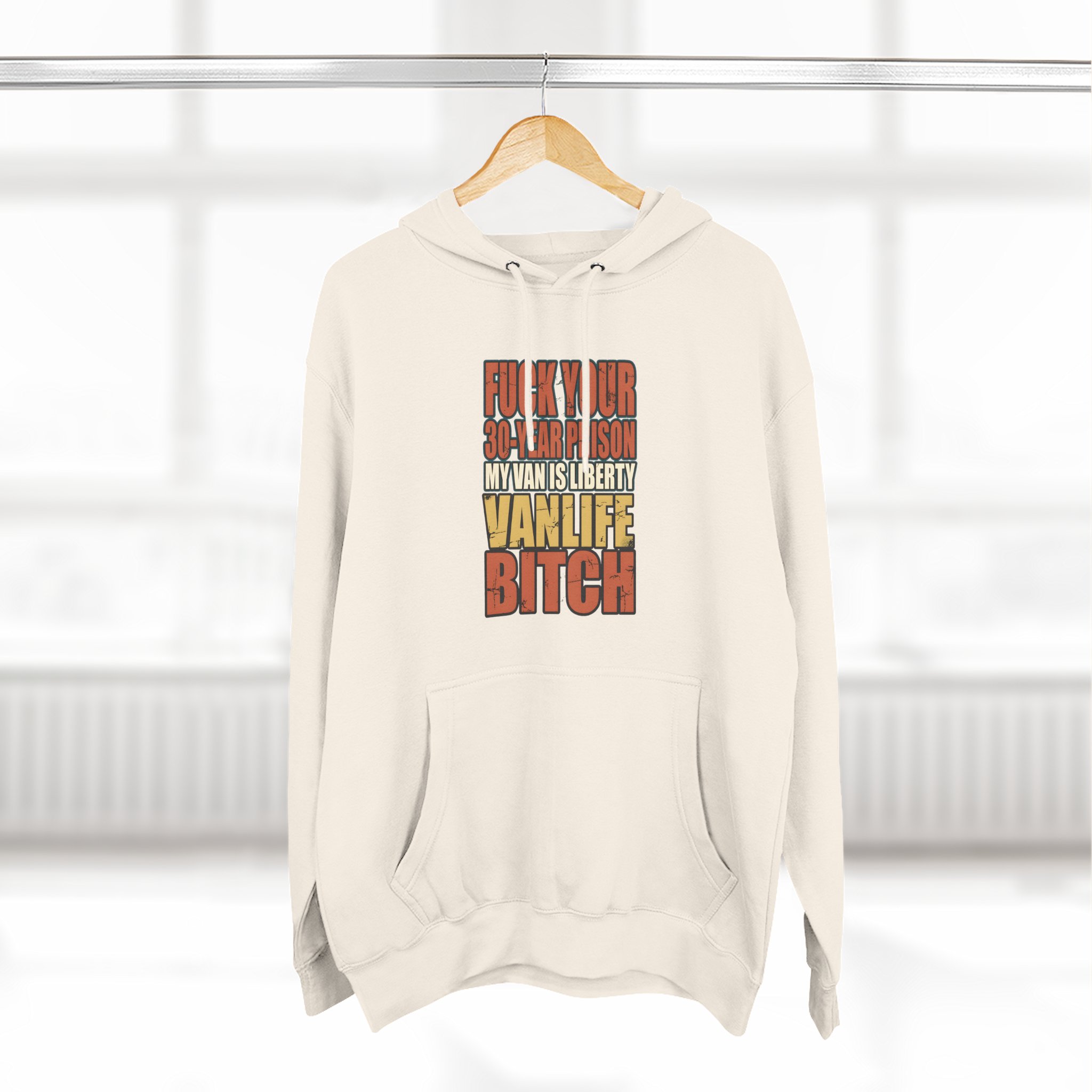 Three-Panel Fleece Hoodie - "Fuck Your 30 Year" Design F**K-Line