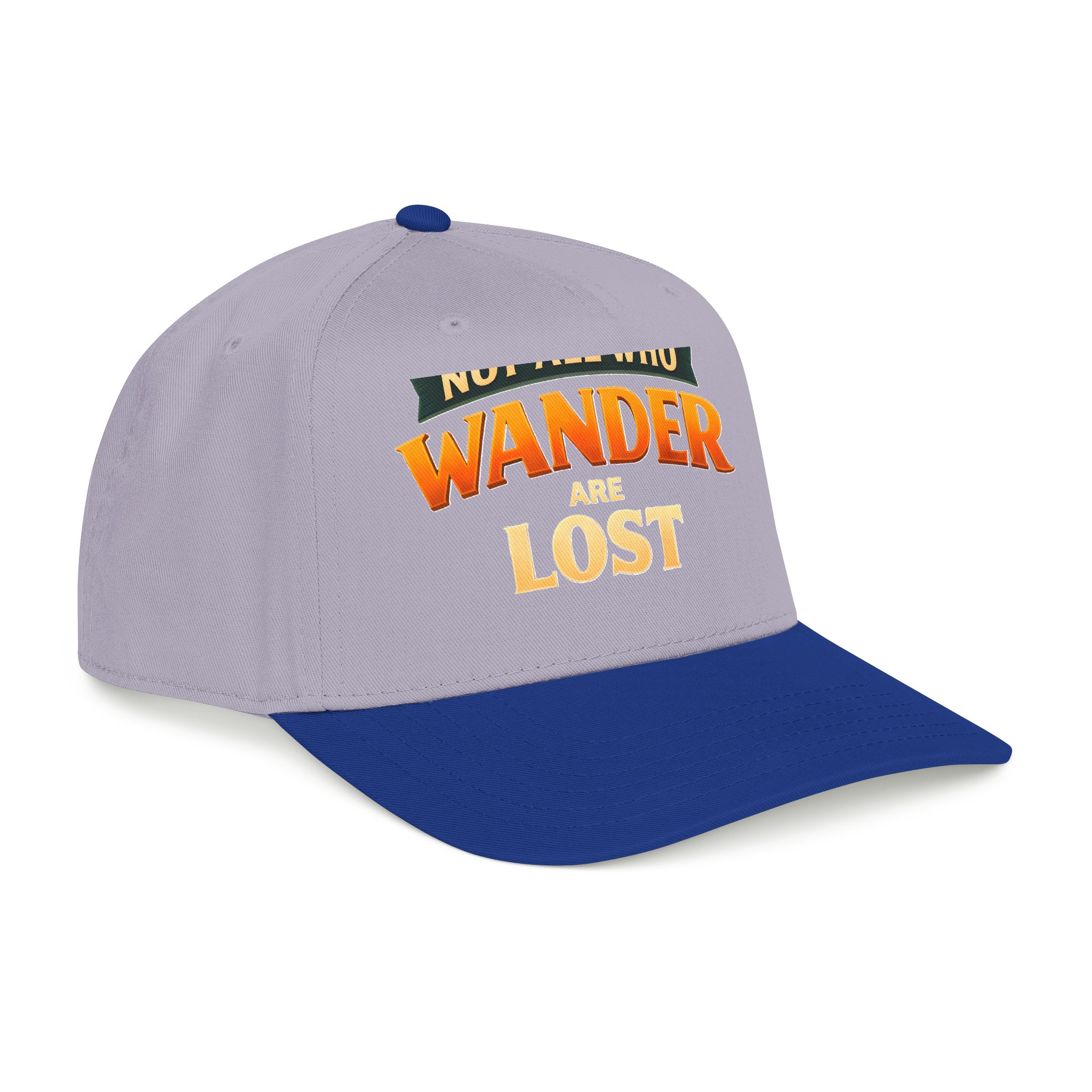 Baseball Cap - "Not All Who Wander Are Lost" Design Scenic-Line