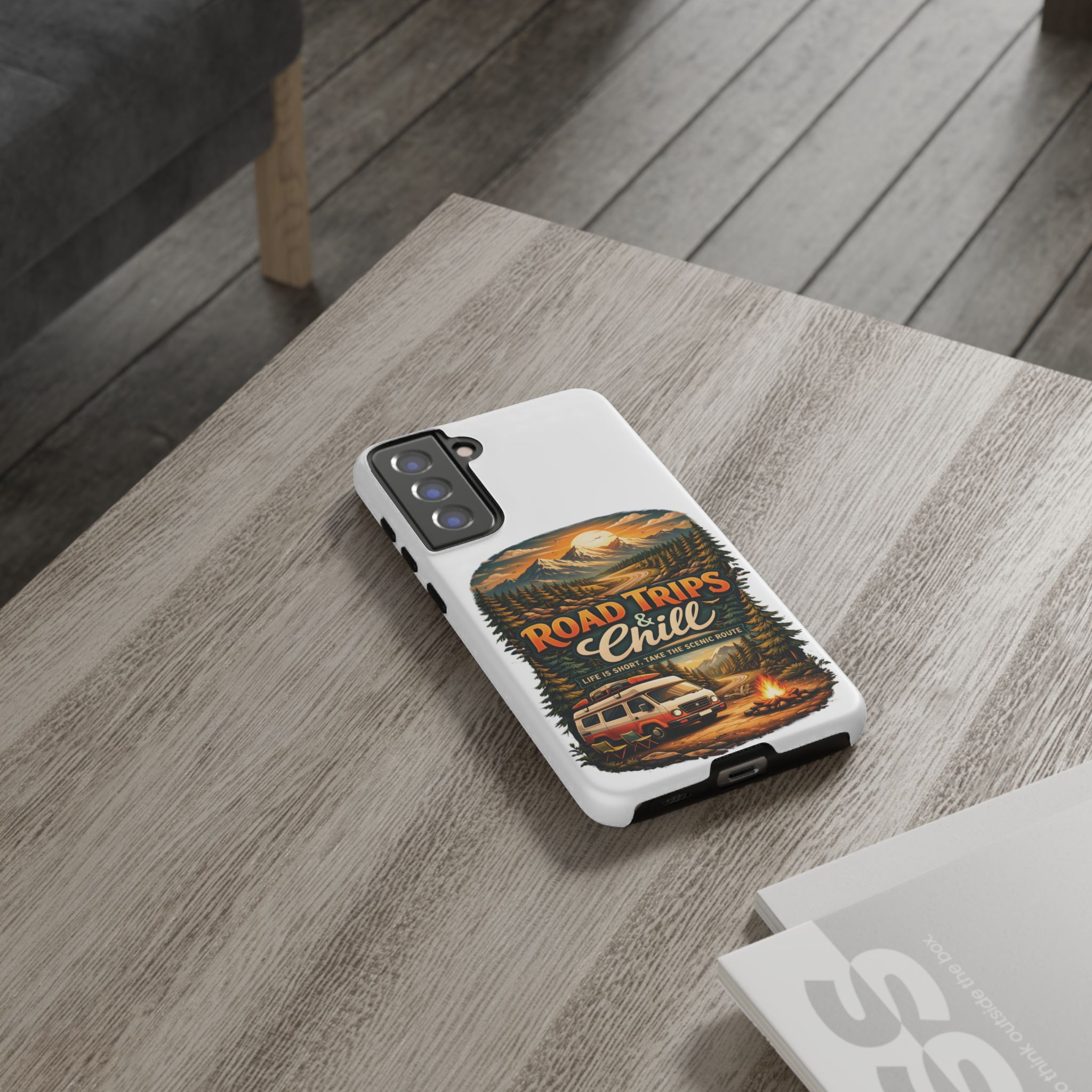 Phone Case — "Road Trips and Chill" (Design Scenic-Line)
