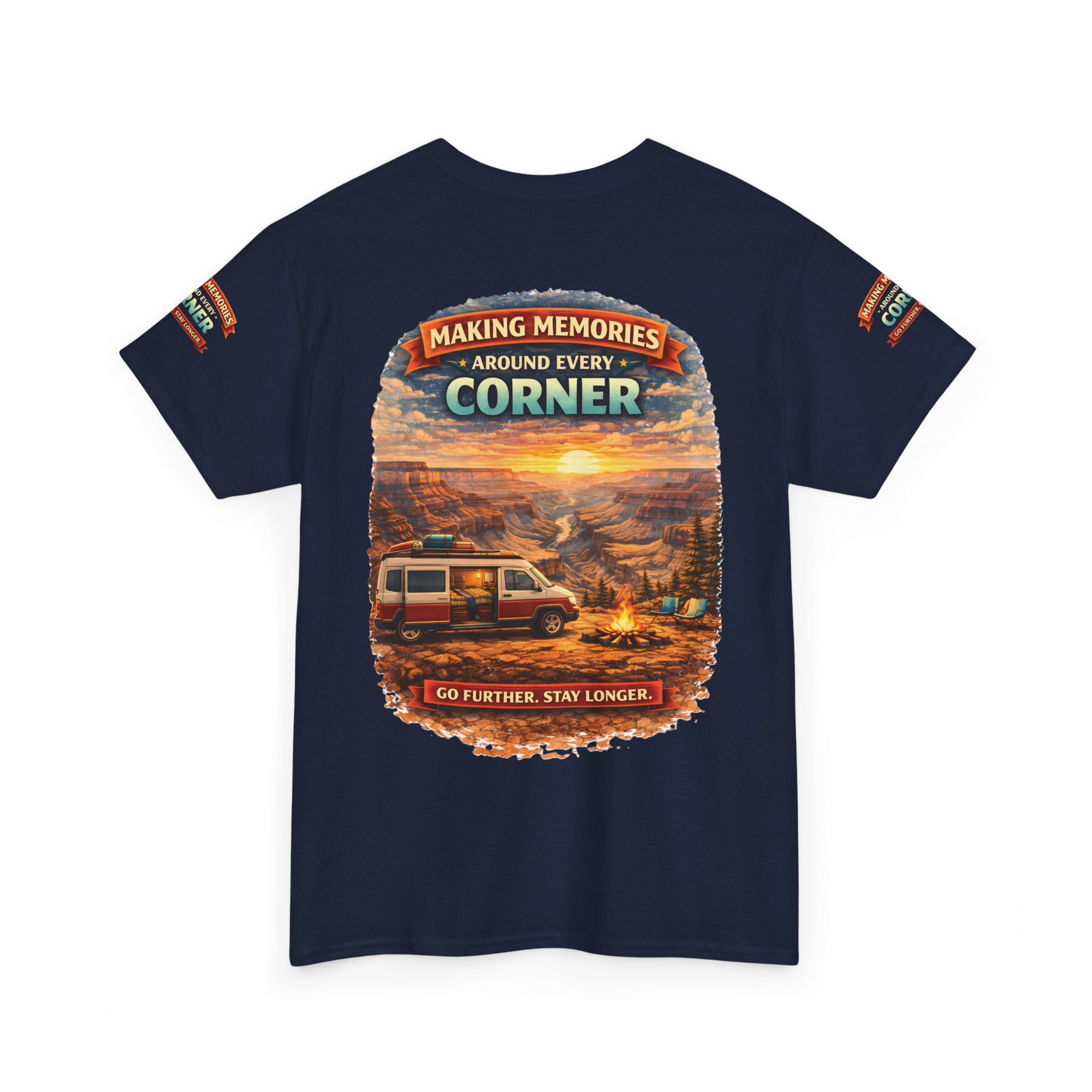 Unisex Heavy Cotton Tee — "Making Memories" Design Scenic-Line