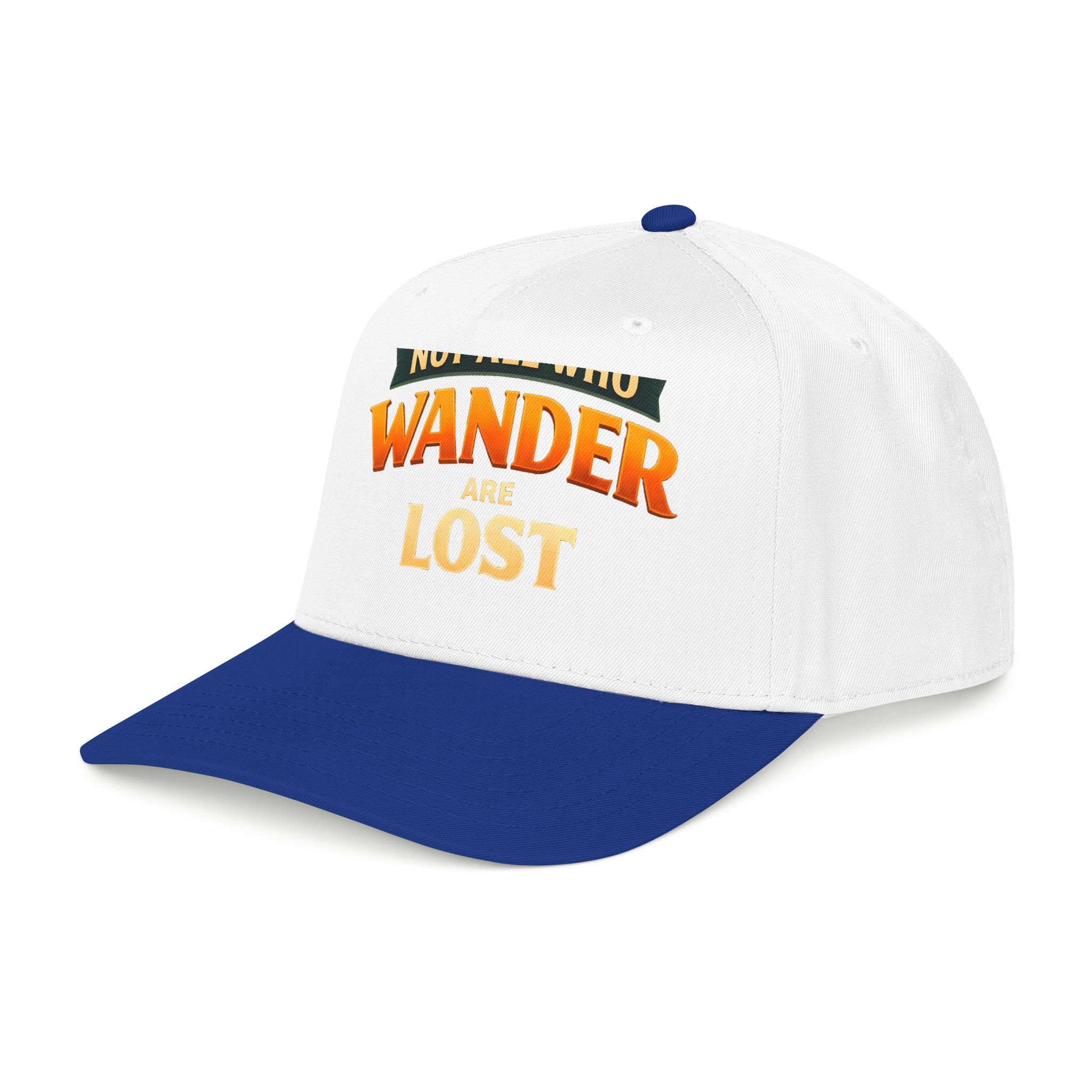 Baseball Cap - "Not All Who Wander Are Lost" Design Scenic-Line