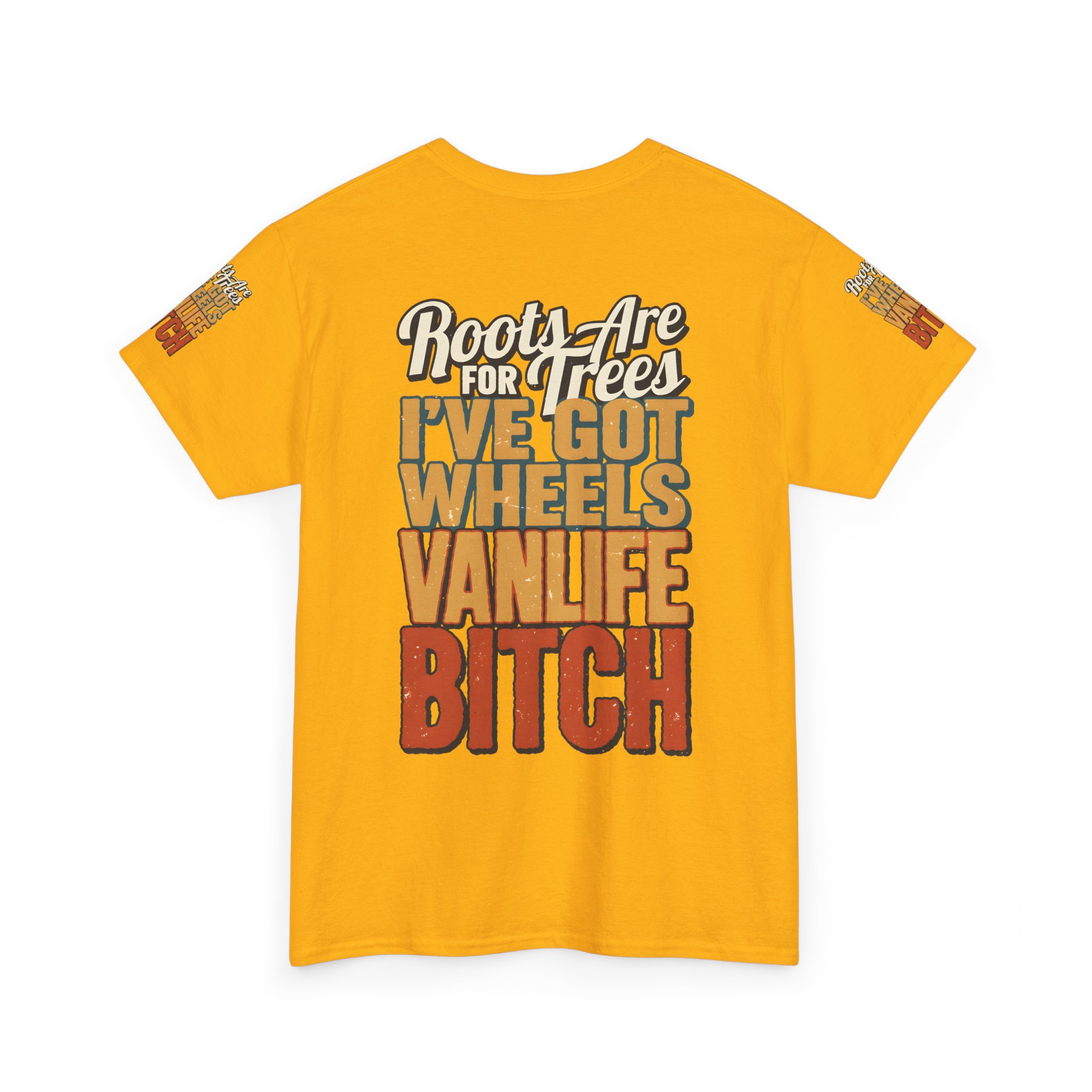 Unisex Heavy Cotton Tee — "Roots Are For Trees" Design F**K-Line