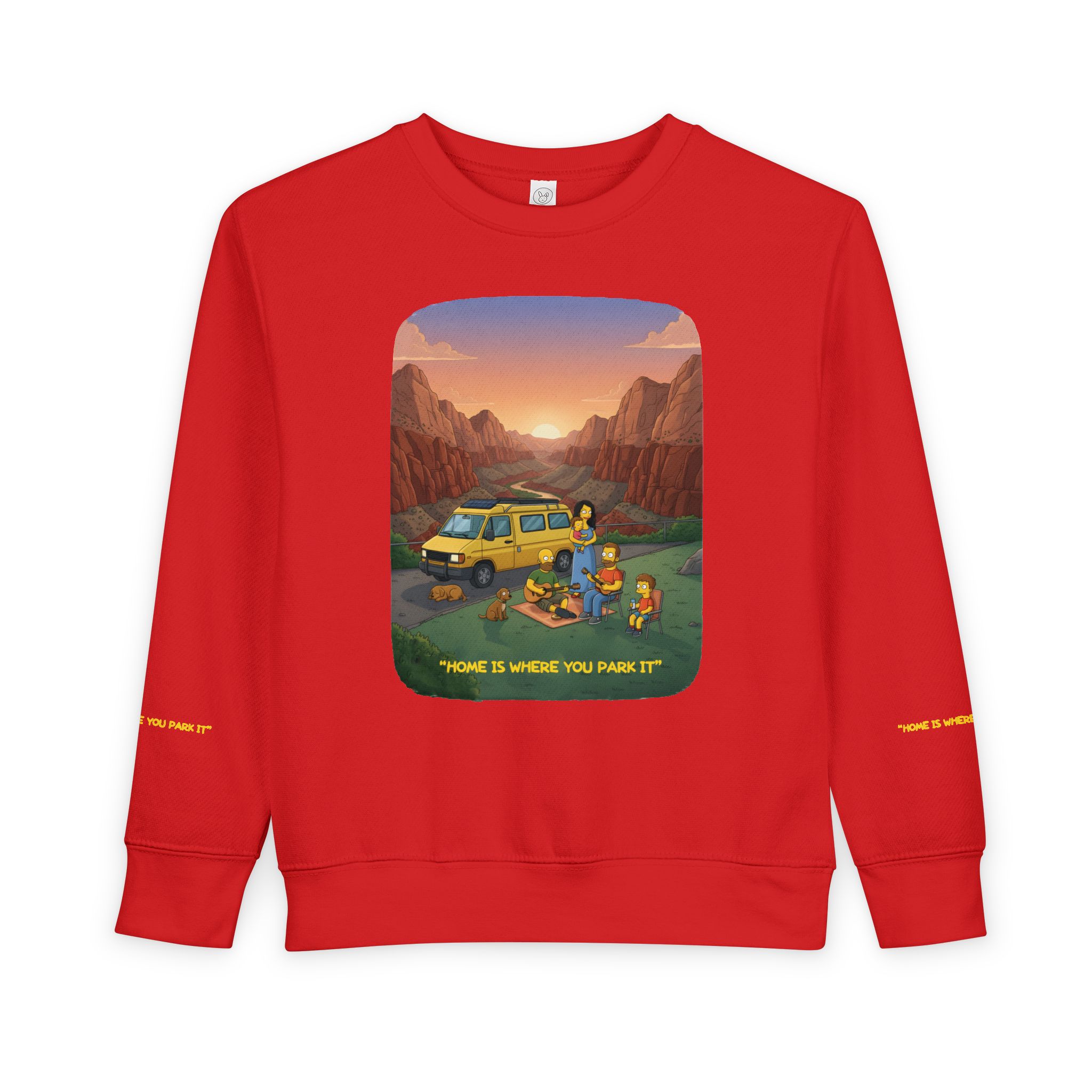Toddler Sweatshirt - "Home Is Where You Park It" (Design Sitcom-Line)