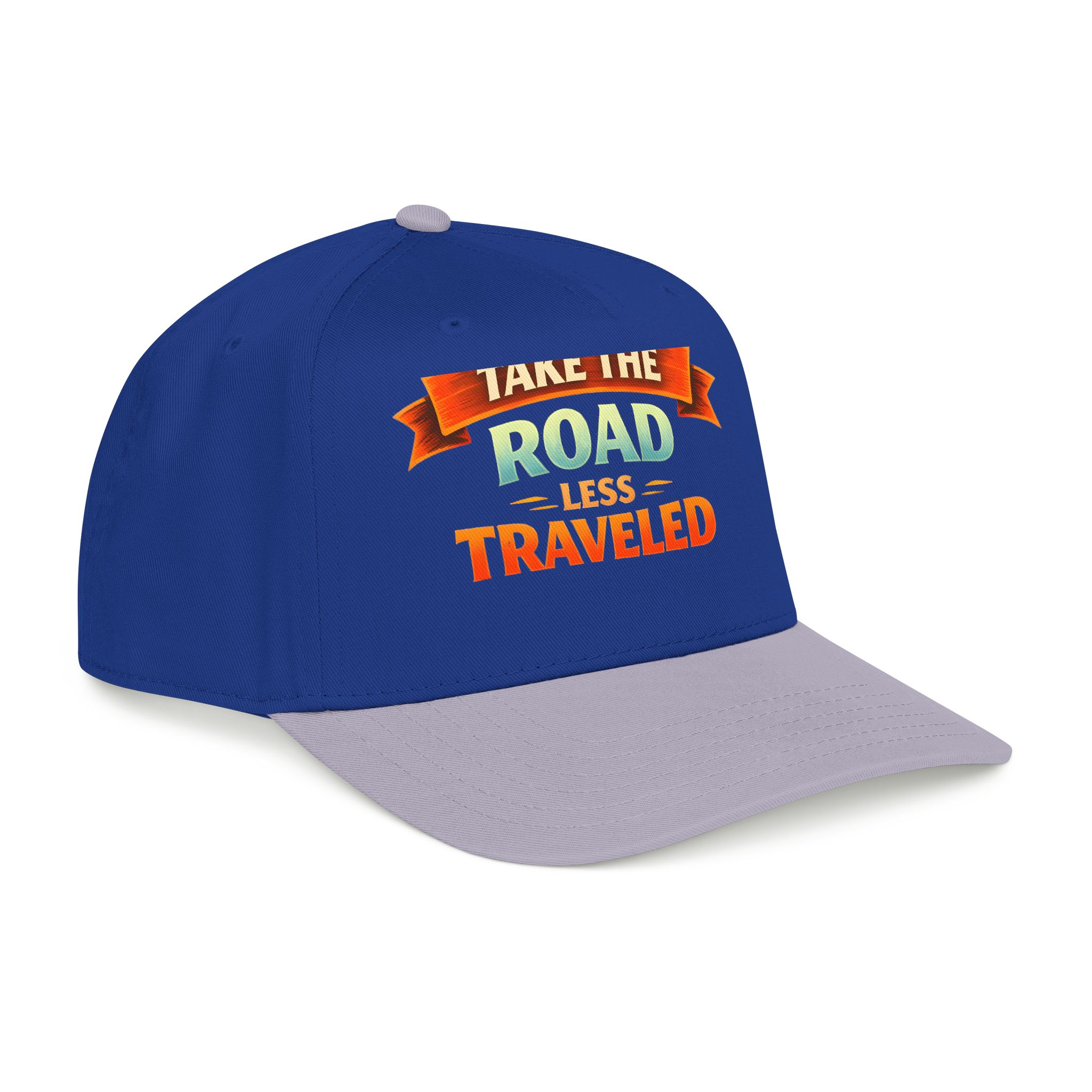 Baseball Cap - "Take The Road Less Traveled" Design Scenic-Line