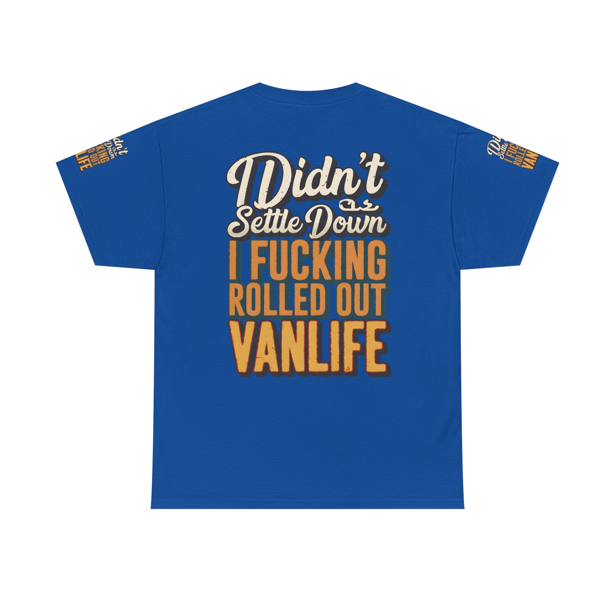 13952434622353174082_2048.jpeg Unisex Heavy Cotton Tee — "Dind´t Settle Down" Design F**K-Line