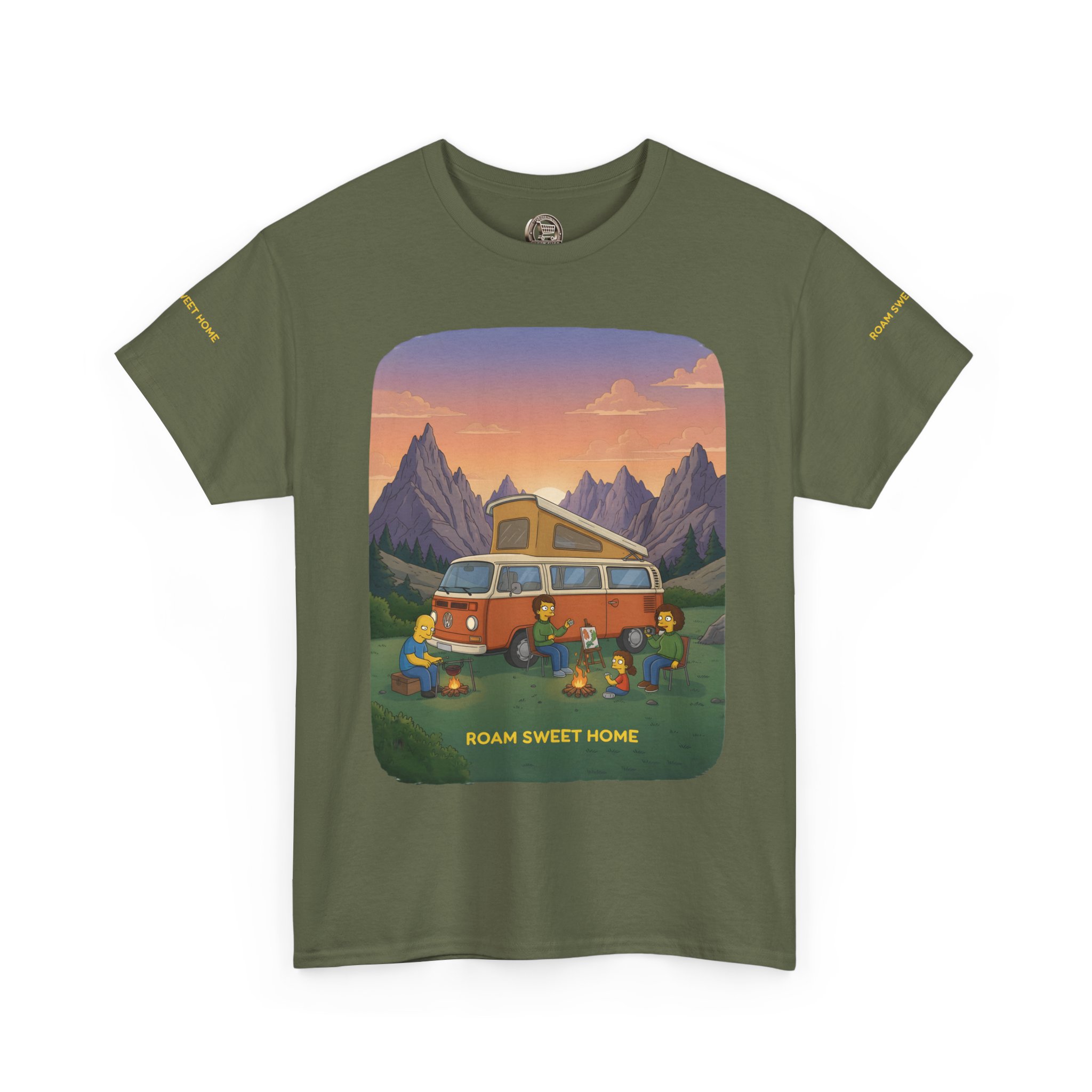 Unisex Heavy Cotton Tee — "Roam Sweet Home" Design Sitcom-Line