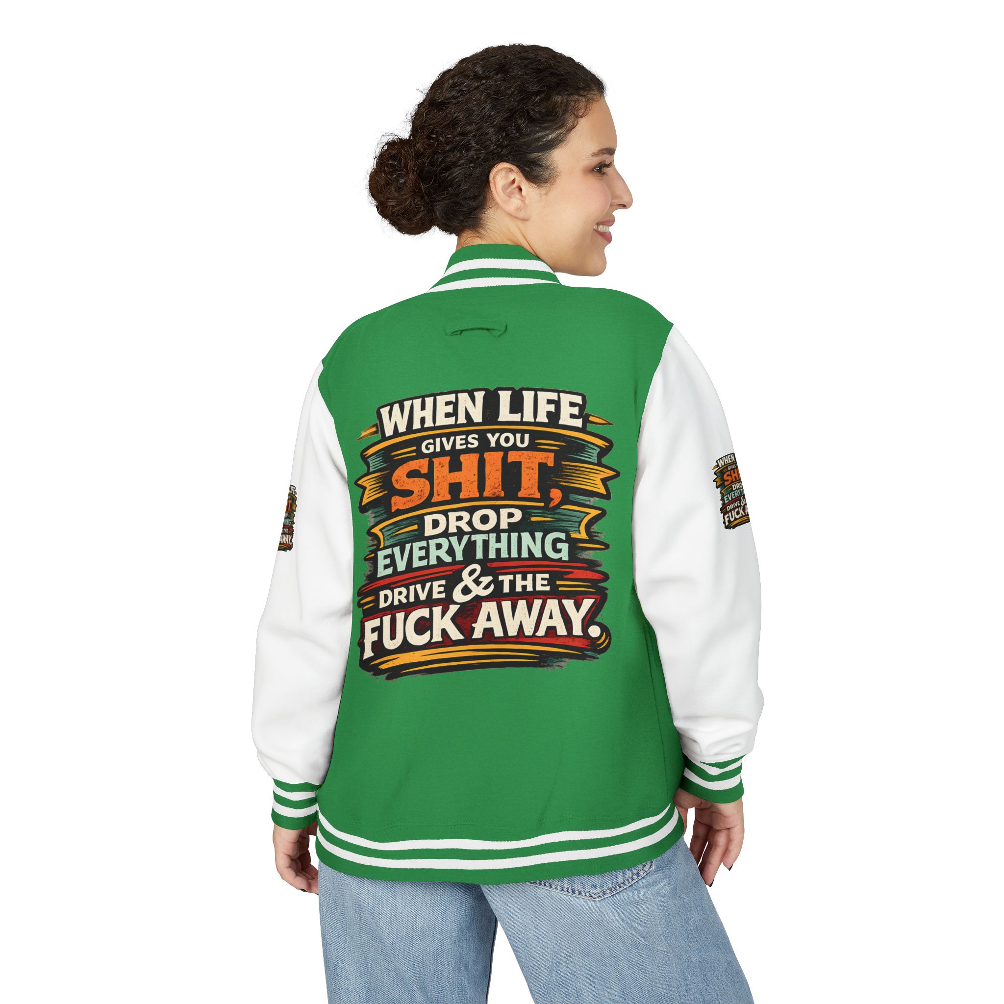 13971565570428094661_2048-1.jpeg Unisex Heavyweight Letterman Jacket — "When Live Gives You Shit" Design F**K-Line