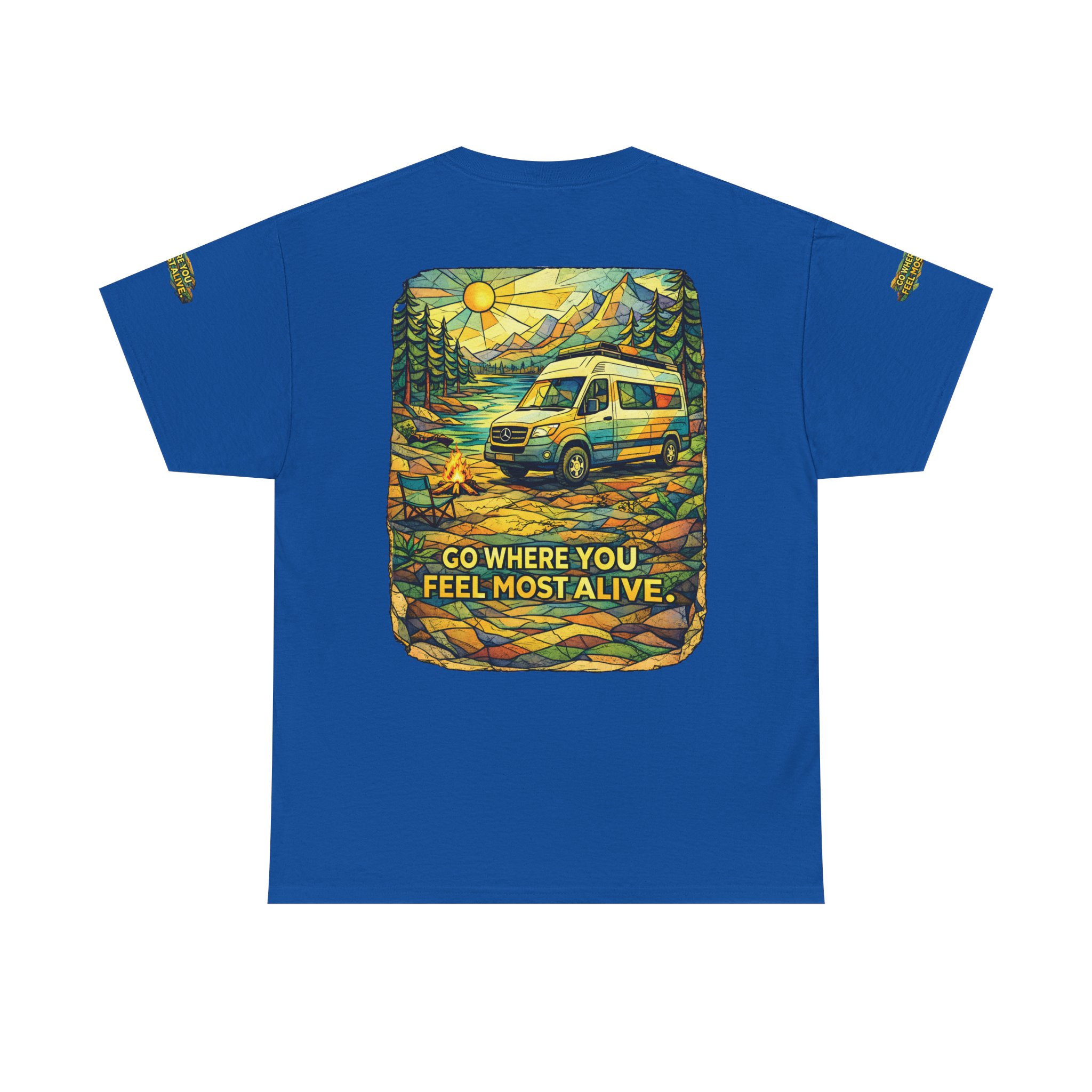 13976410224948941860_2048.jpeg Unisex Heavy Cotton Tee — "Go Where You Feel Most Alive" Design Cubic-Line