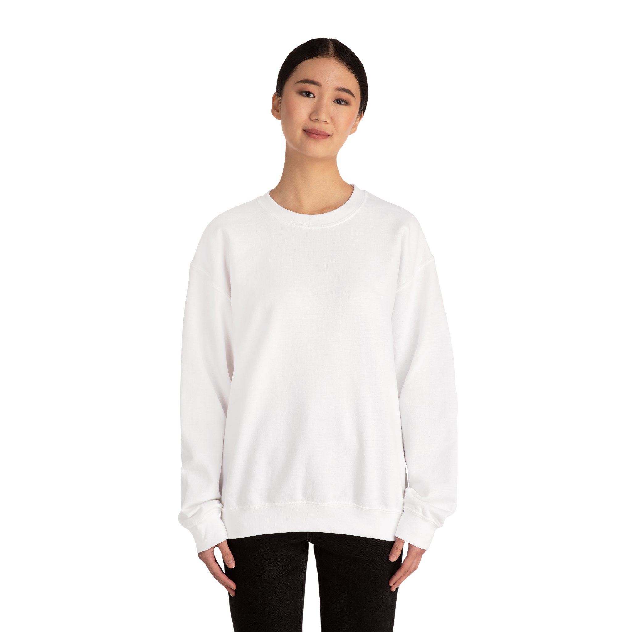 Crewneck Sweatshirt — "ROAD WHERE MADE FOR JOURNEYS-NOT DESTINATIONS" (Only Back printed) Vintage Camper Van Outdoor Graphic